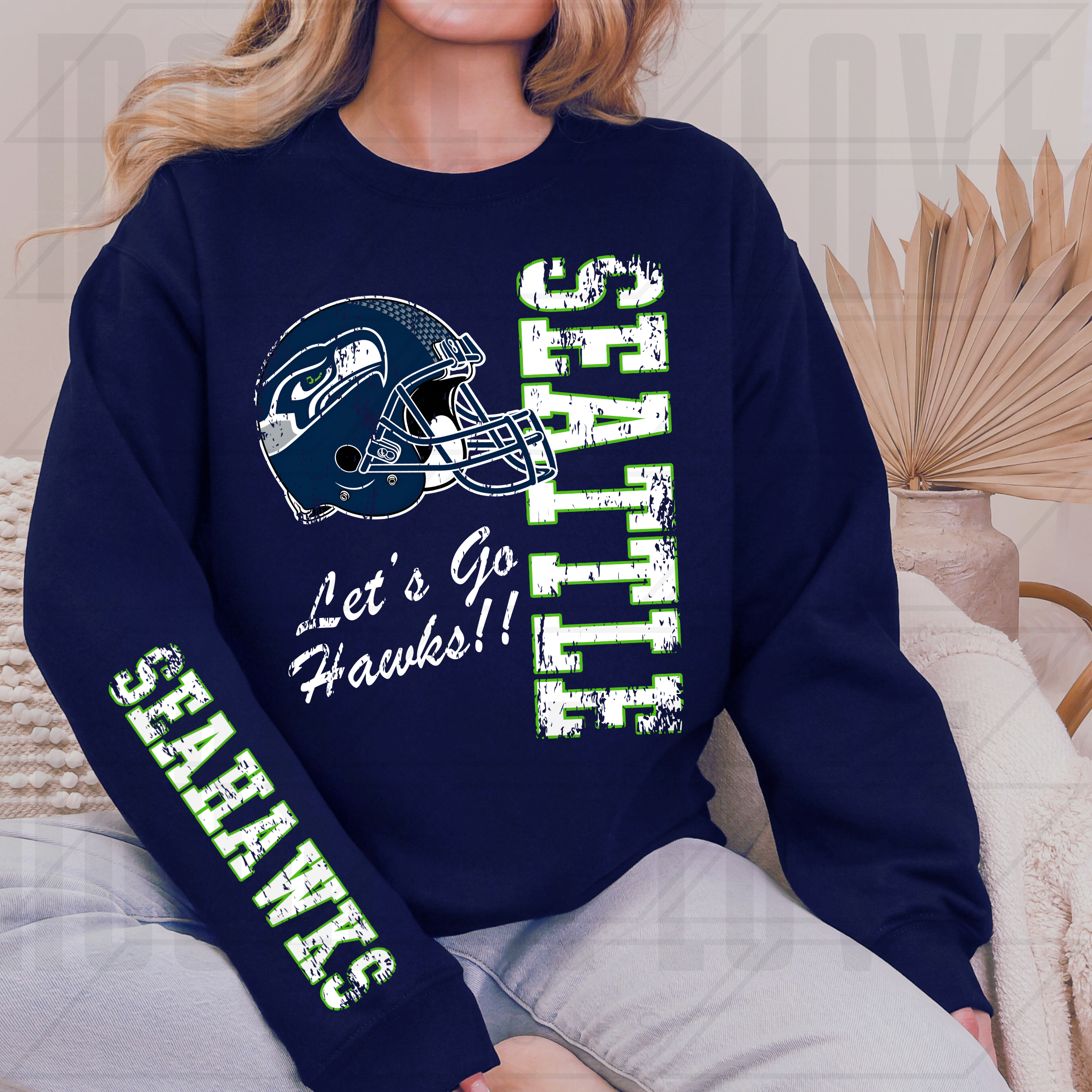SEAHAWKS RETRO MASCOT TYPO BUNDLE