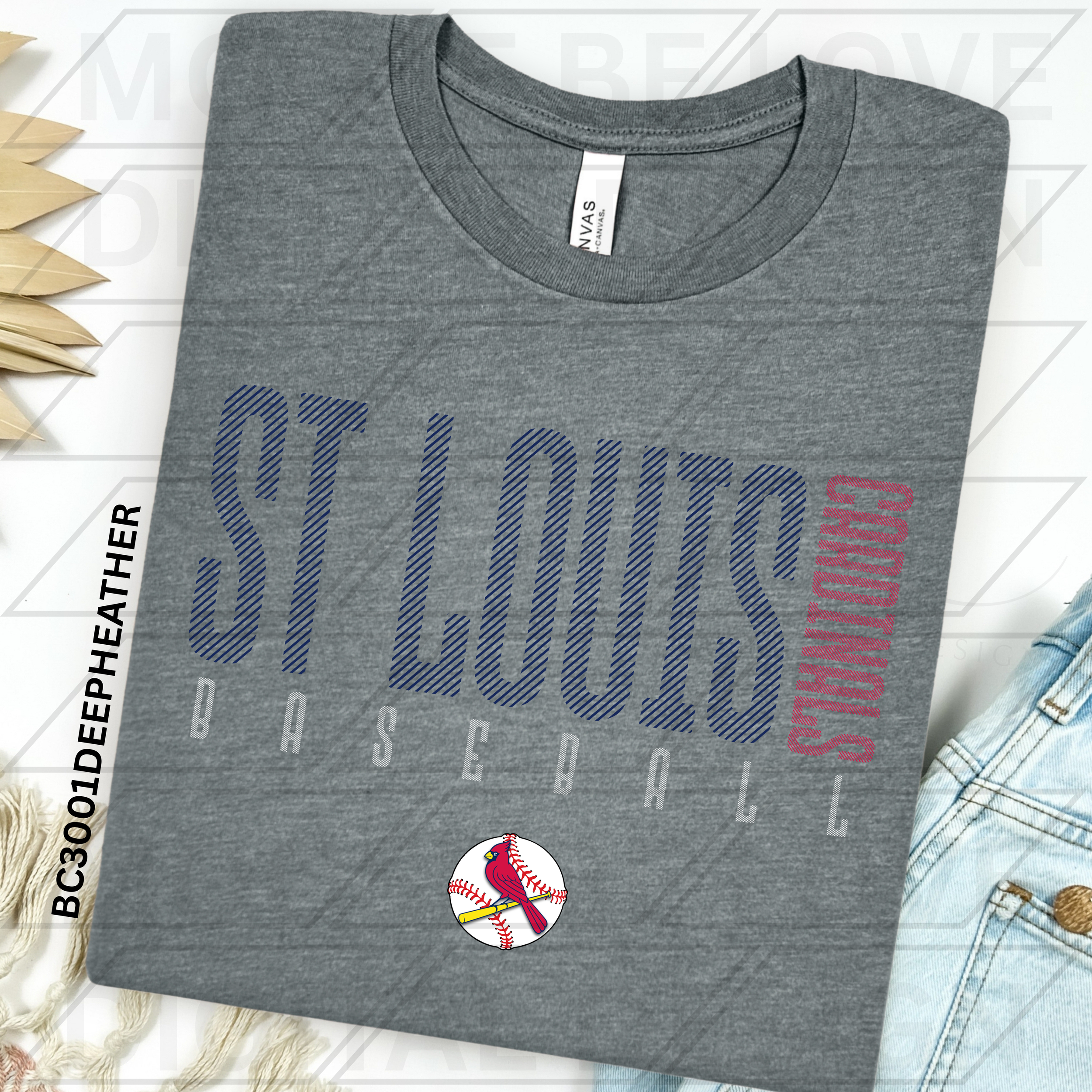 CARDINALS BASEBALL FOX KEITH STACKED LAYERED STRIPES BUNDLE**3 COLOR OPTIONS**