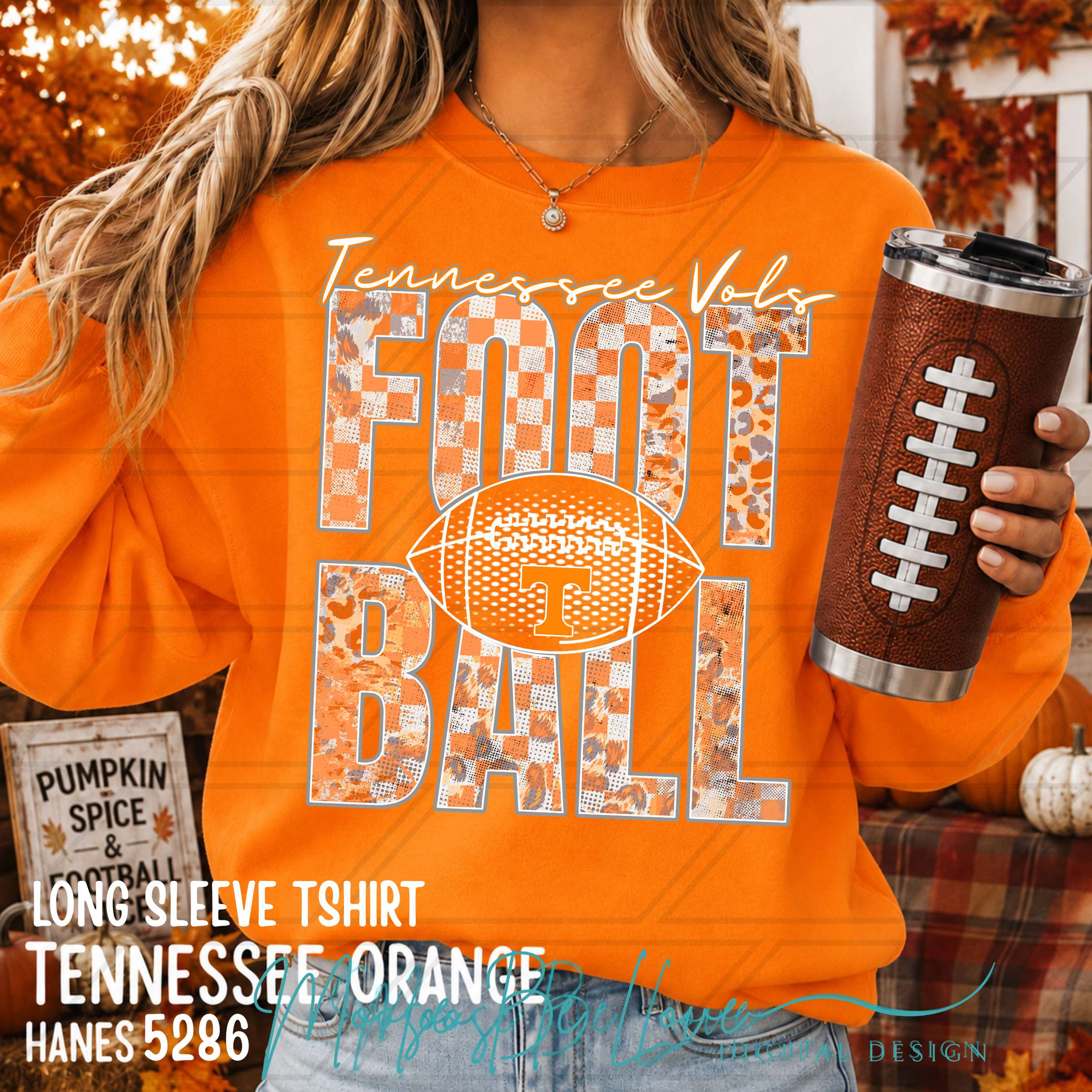 VOLS CHECKERED LEOPARD STACKED FOOTBALL BUNDLE