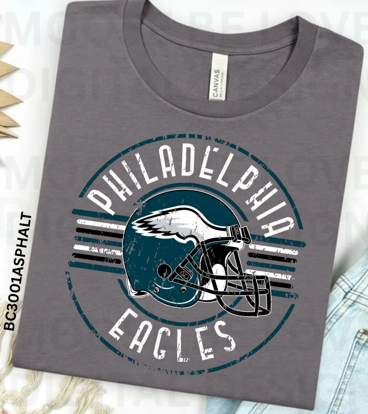 EAGLES FOOTBALL RETRO STRIPED CIRCLE BUNDLE