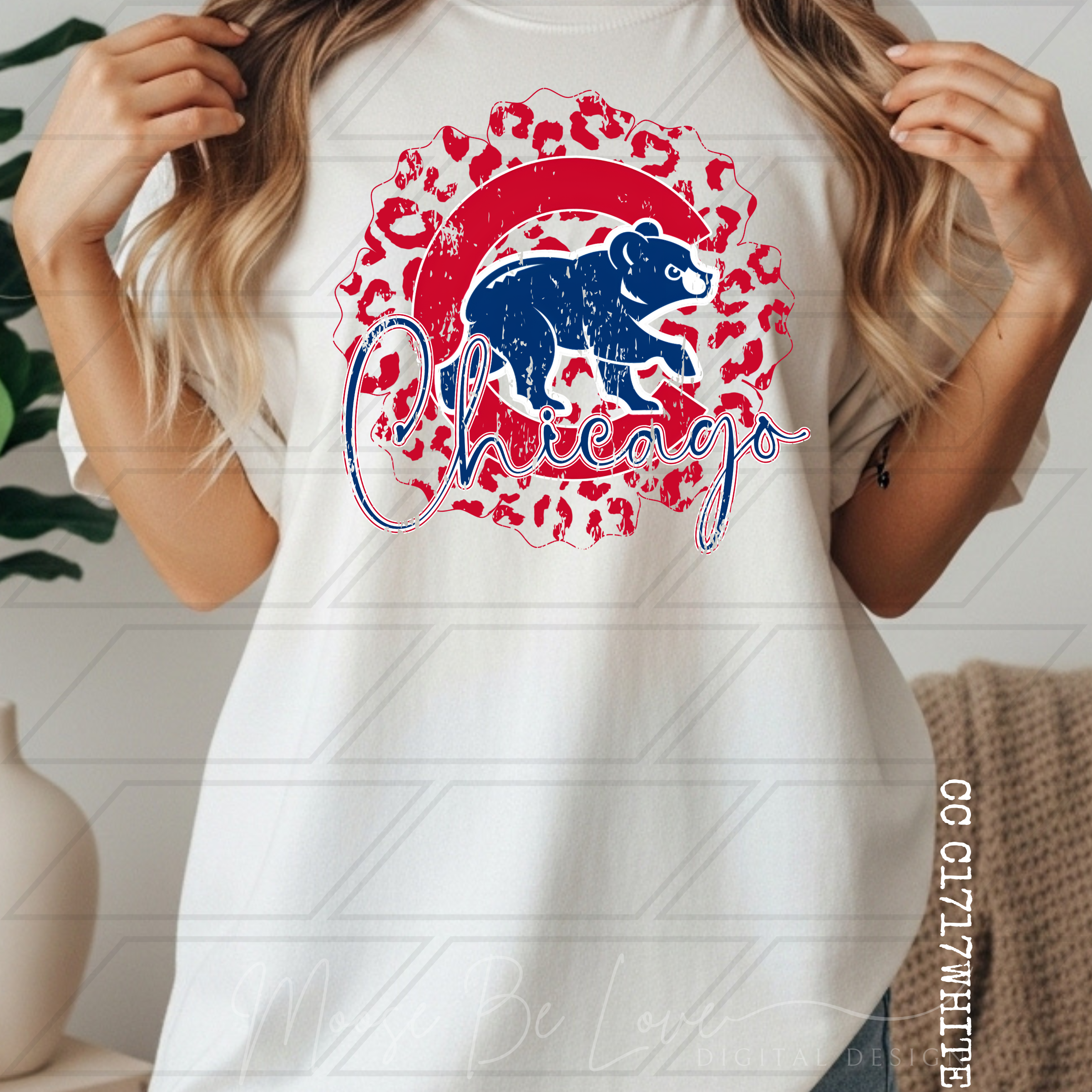 CUBS SCALLOPED LEOPARD GRUNGE BUNDLE *INCLUDES 2 COLOR OPTIONS*