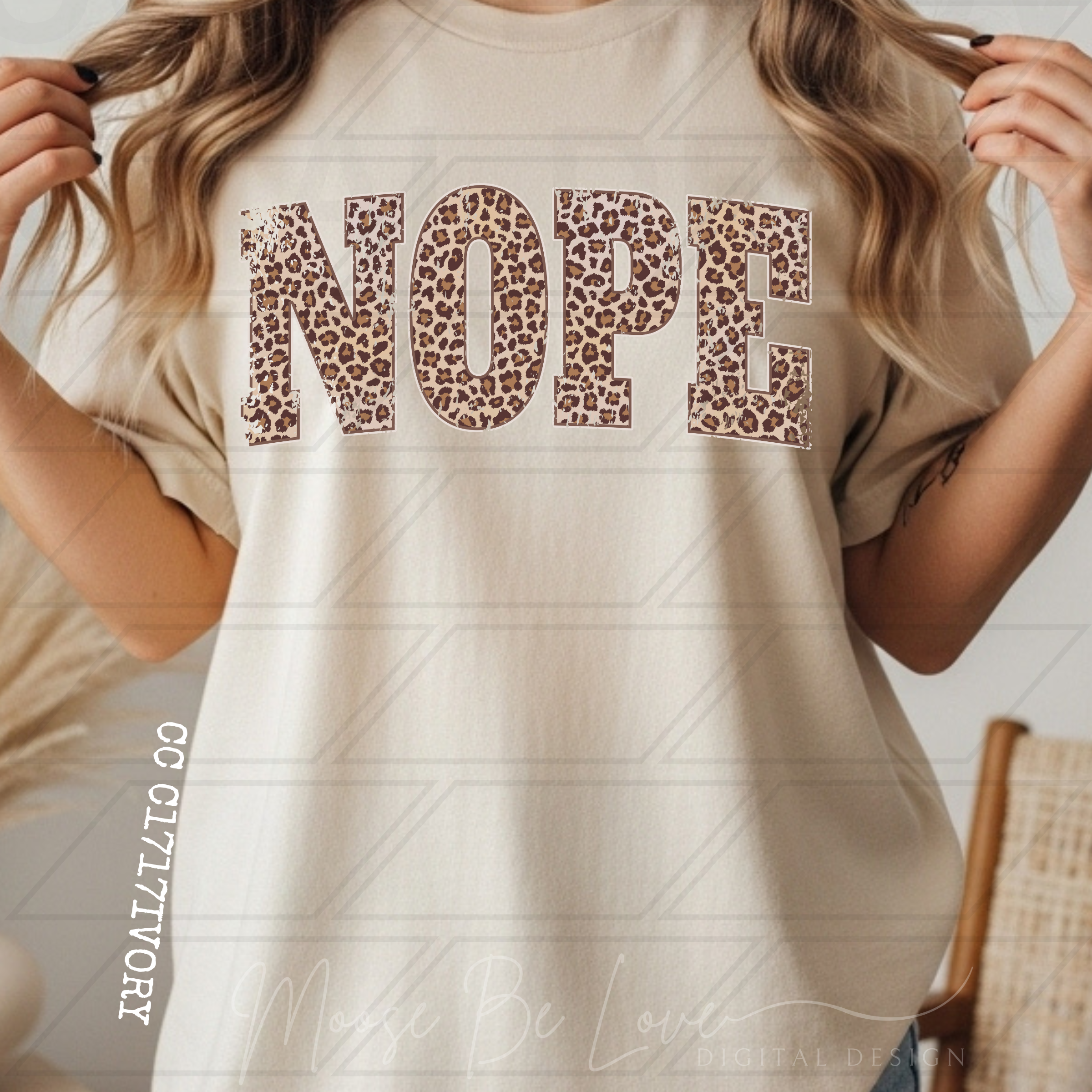 NOPE VINTAGE LEOPARD ARCH PNG