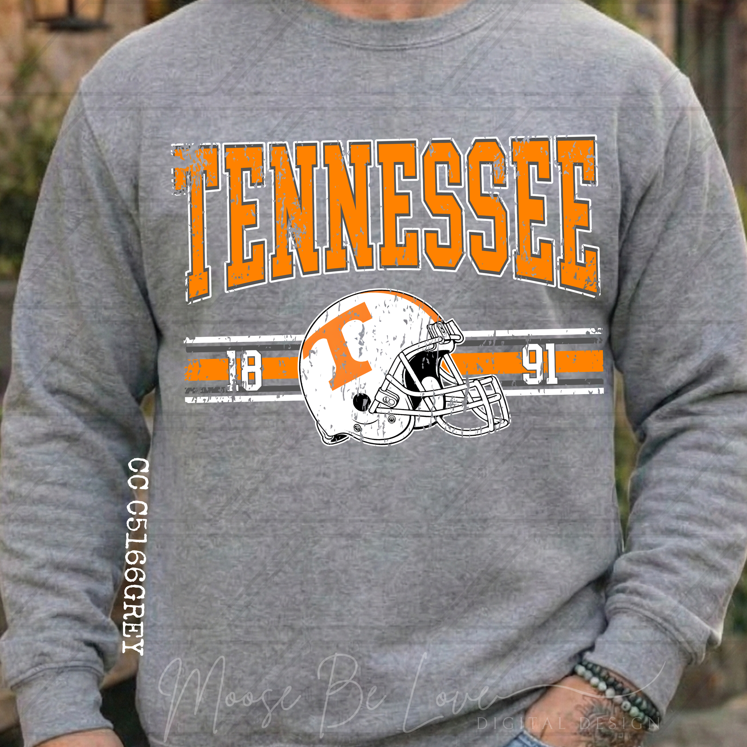 VOLS FOOTBALL GRUNGE STRIPE PNG