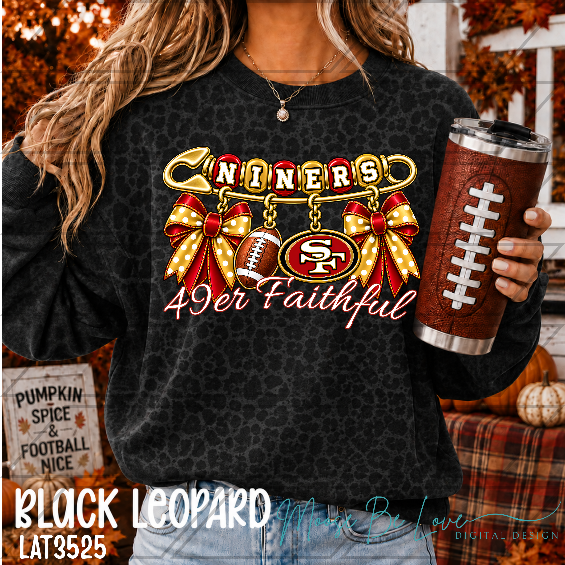 NINERS SPIRIT BEADS AND BOWS PIN BUNDLE