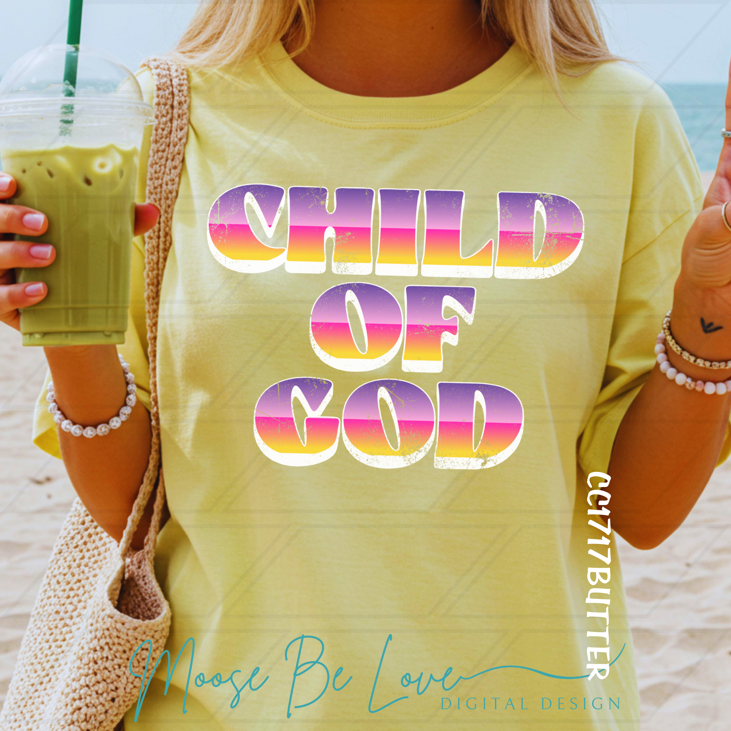 CHILD OF GOD SUNSET OMBRE PNG