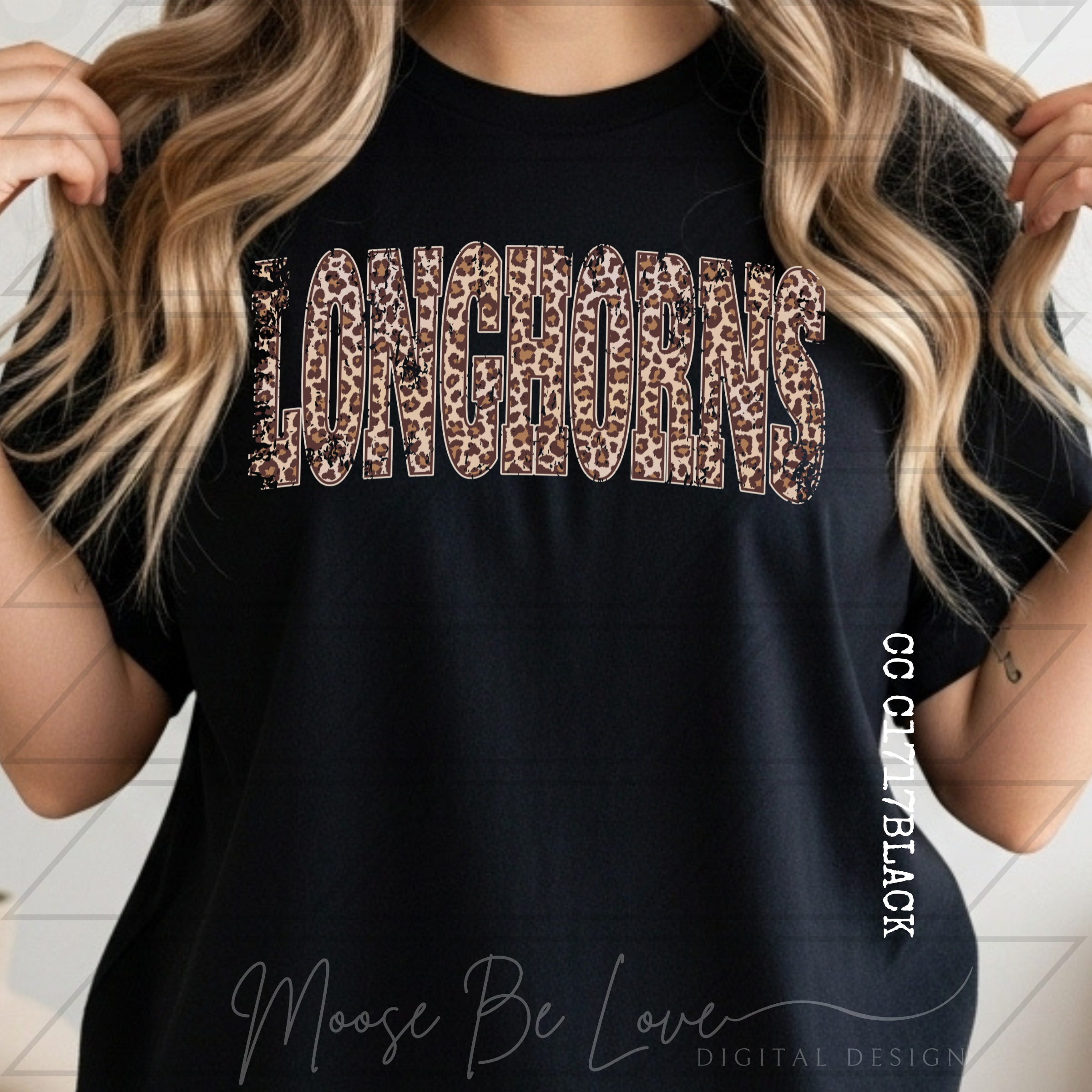 LONGHORNS VINTAGE LEOPARD ARCH PNG