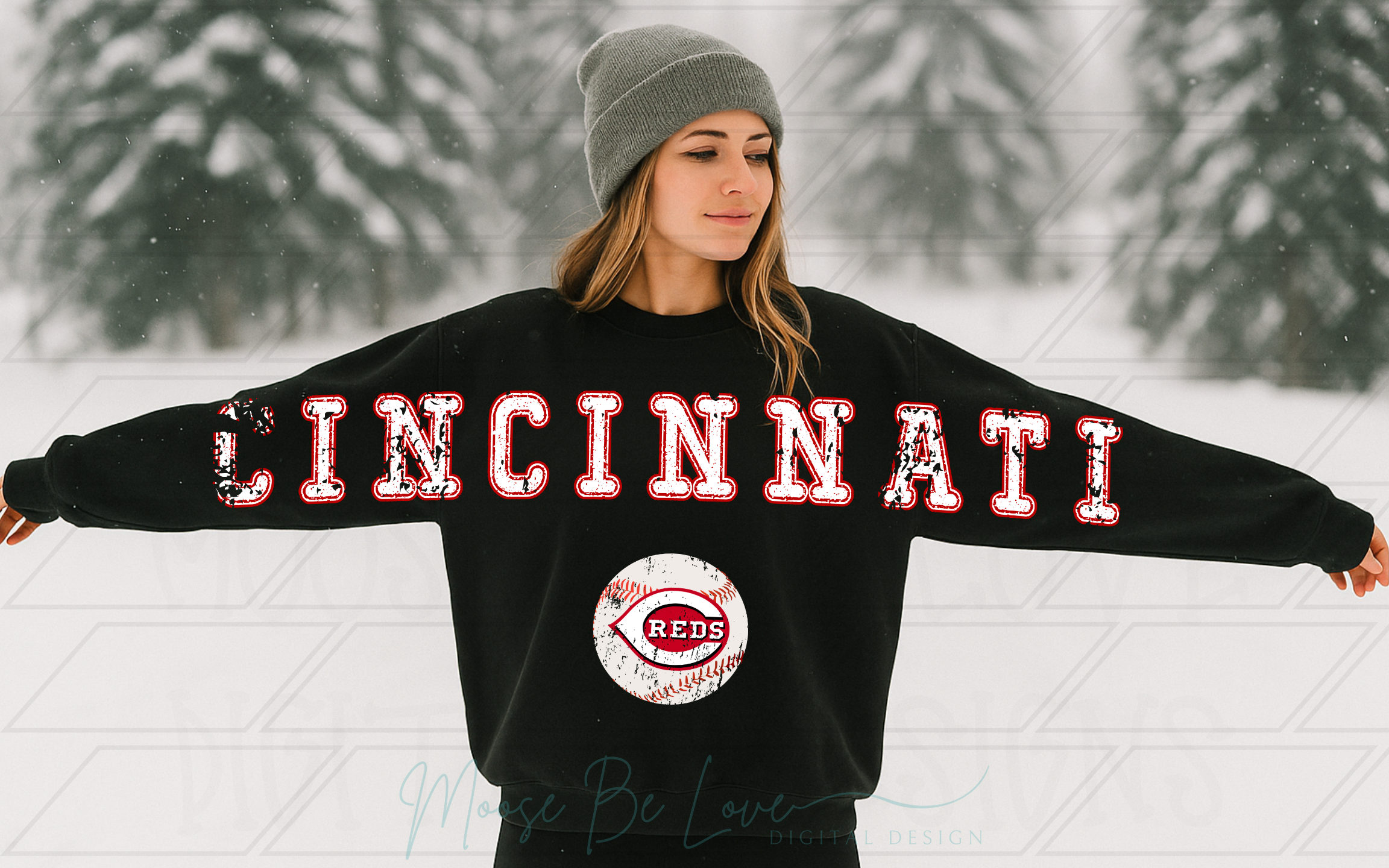 CINCINNATI BASEBALL RETRO DESTROYED EXTENDED ARM BUNDLE