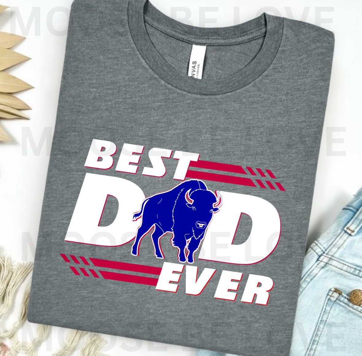BEST DAD EVER BUFFALO PNG