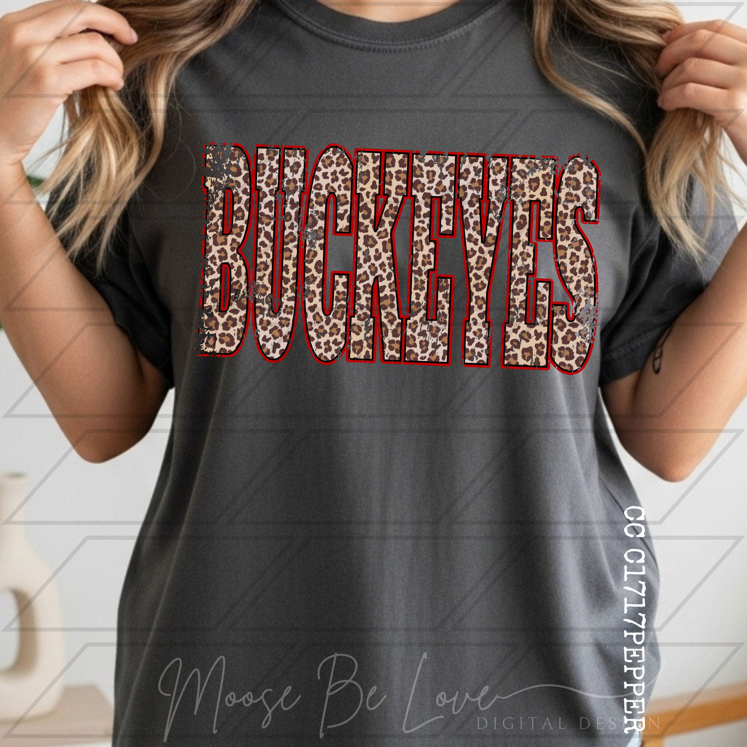 BUCKEYES VINTAGE LEOPARD TALL PNG