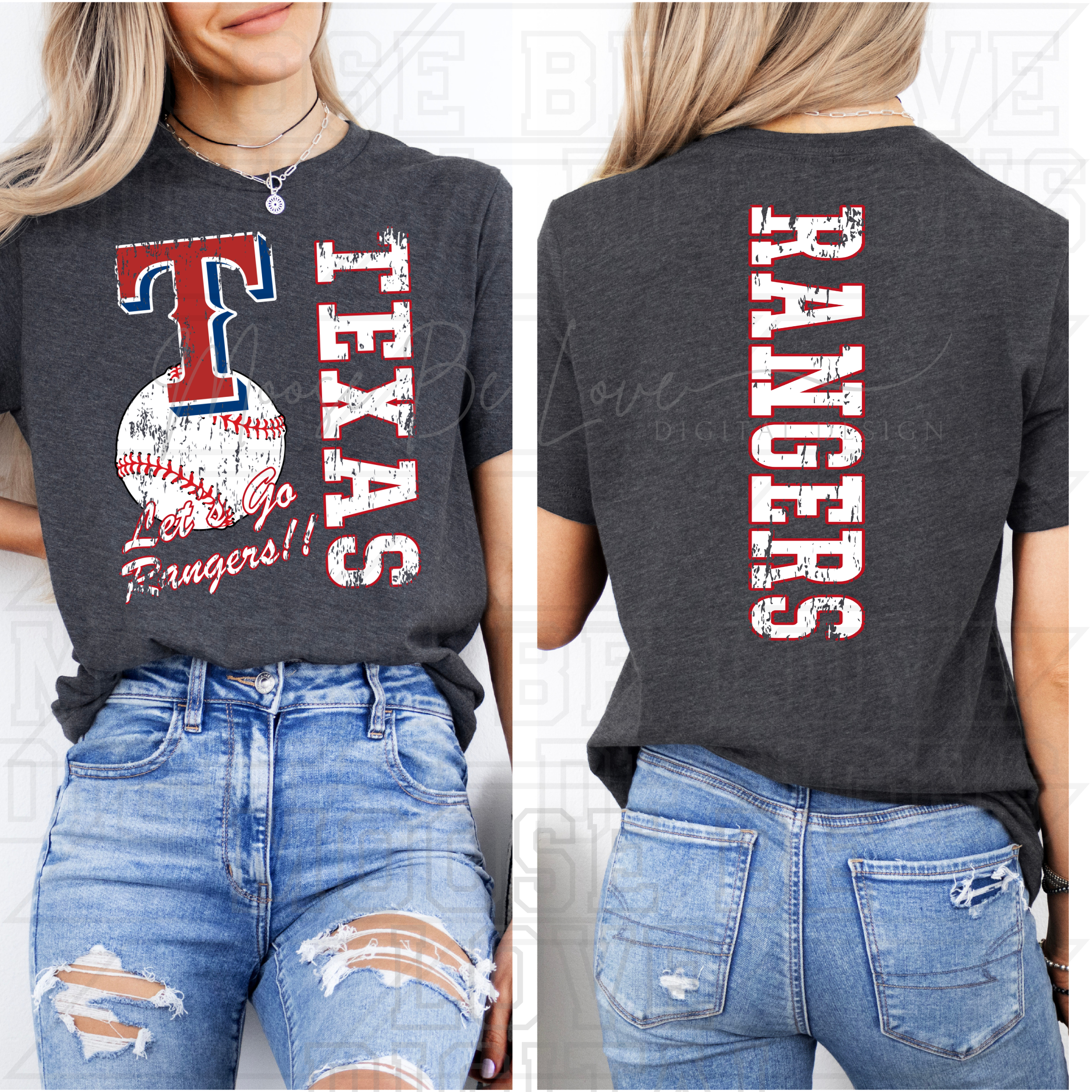 RANGERS BASEBALL RETRO MASCOT TYPO BUNDLE