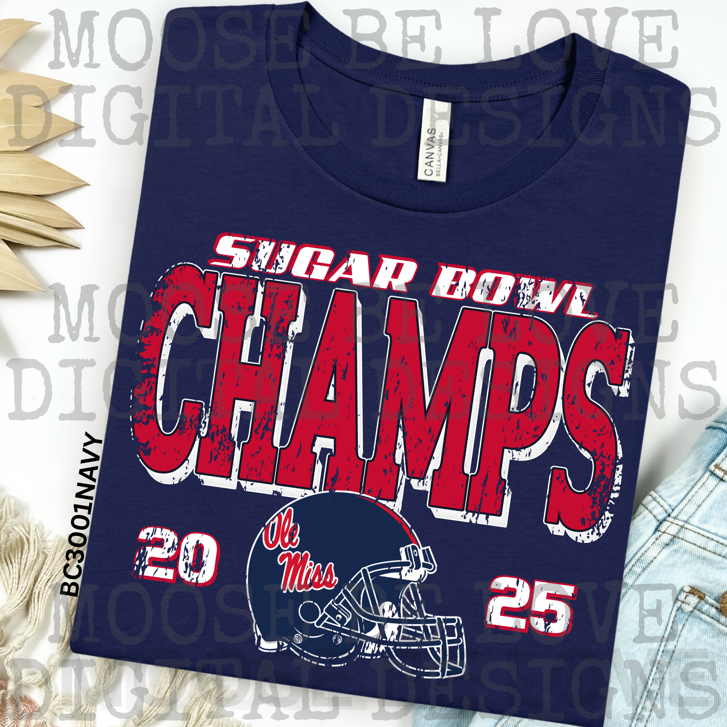 OLE MISS SUGAR BOWL 2025 CHAMPIONS PNG