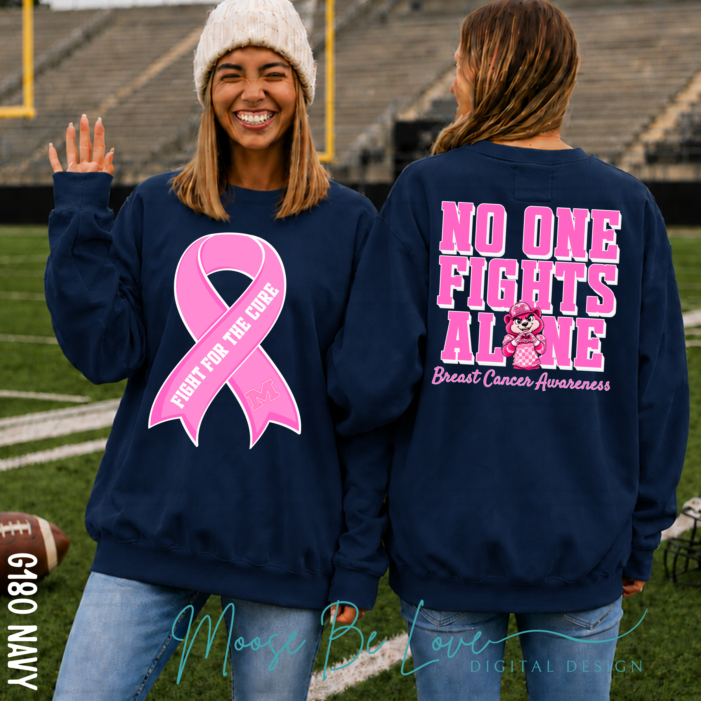 MICHIGAN BREAST CANCER AWARENESS NO ONE FIGHTS ALONE BUNDLE
