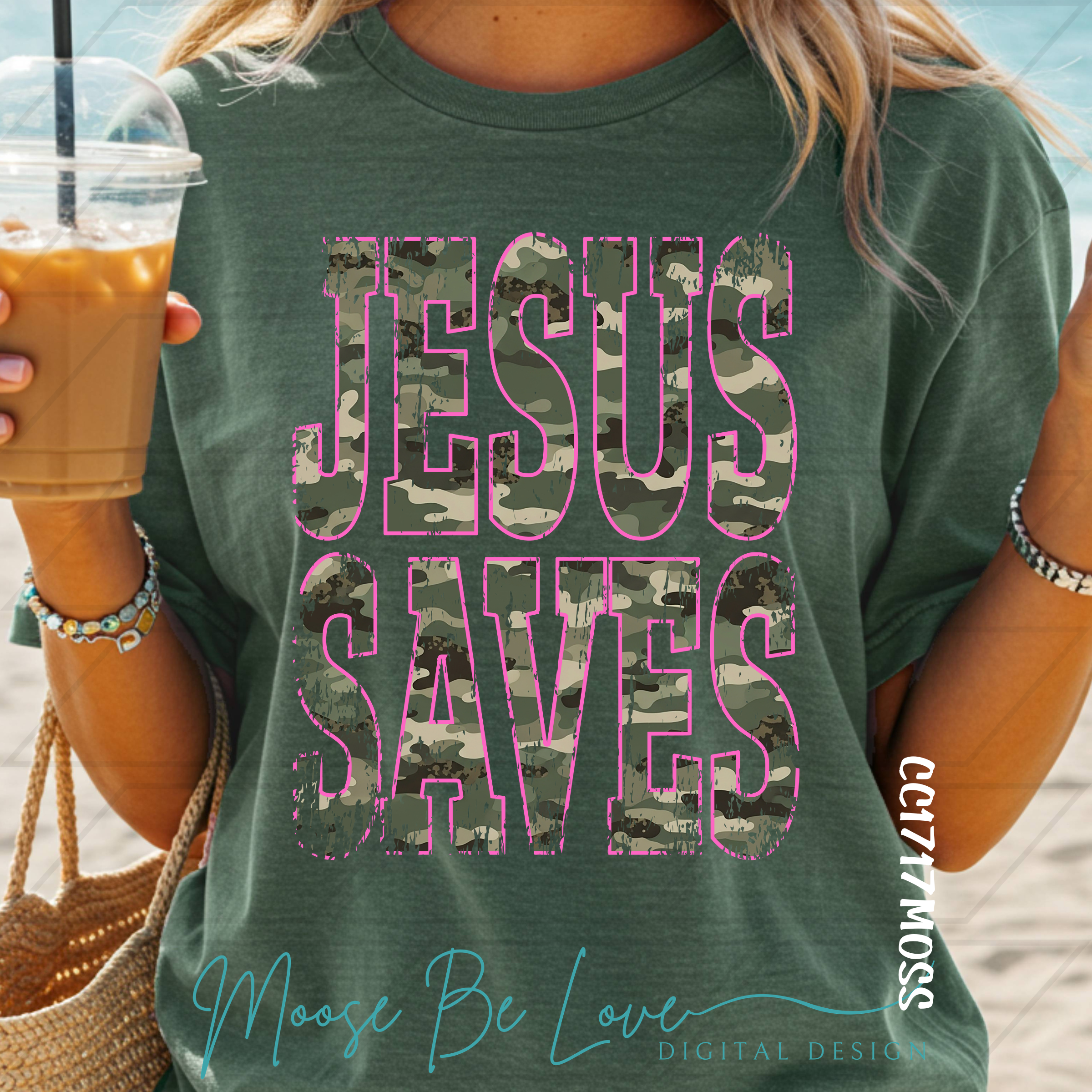 JESUS SAVES CAMO PNG