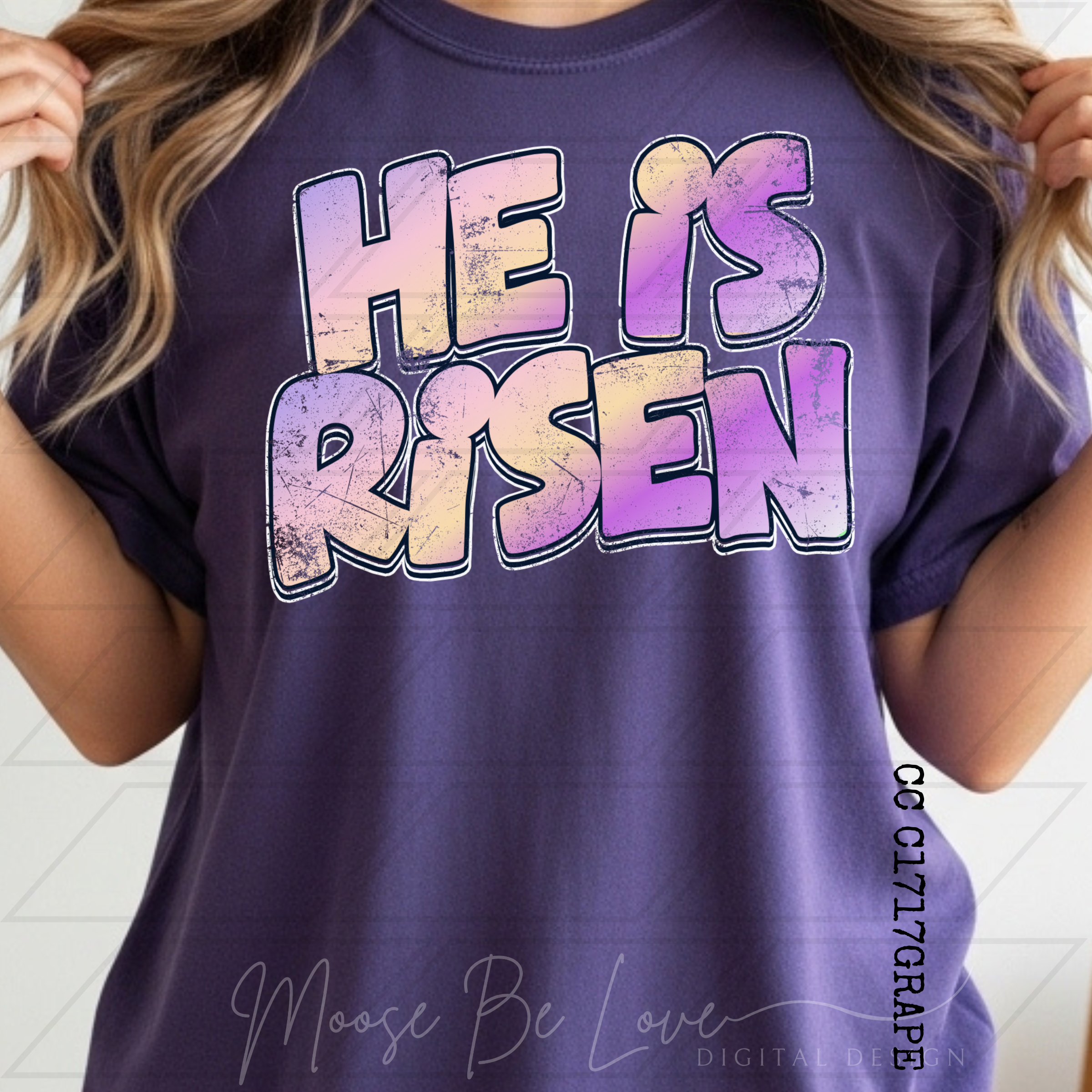 HE IS RISEN HALO OMBRE PNG