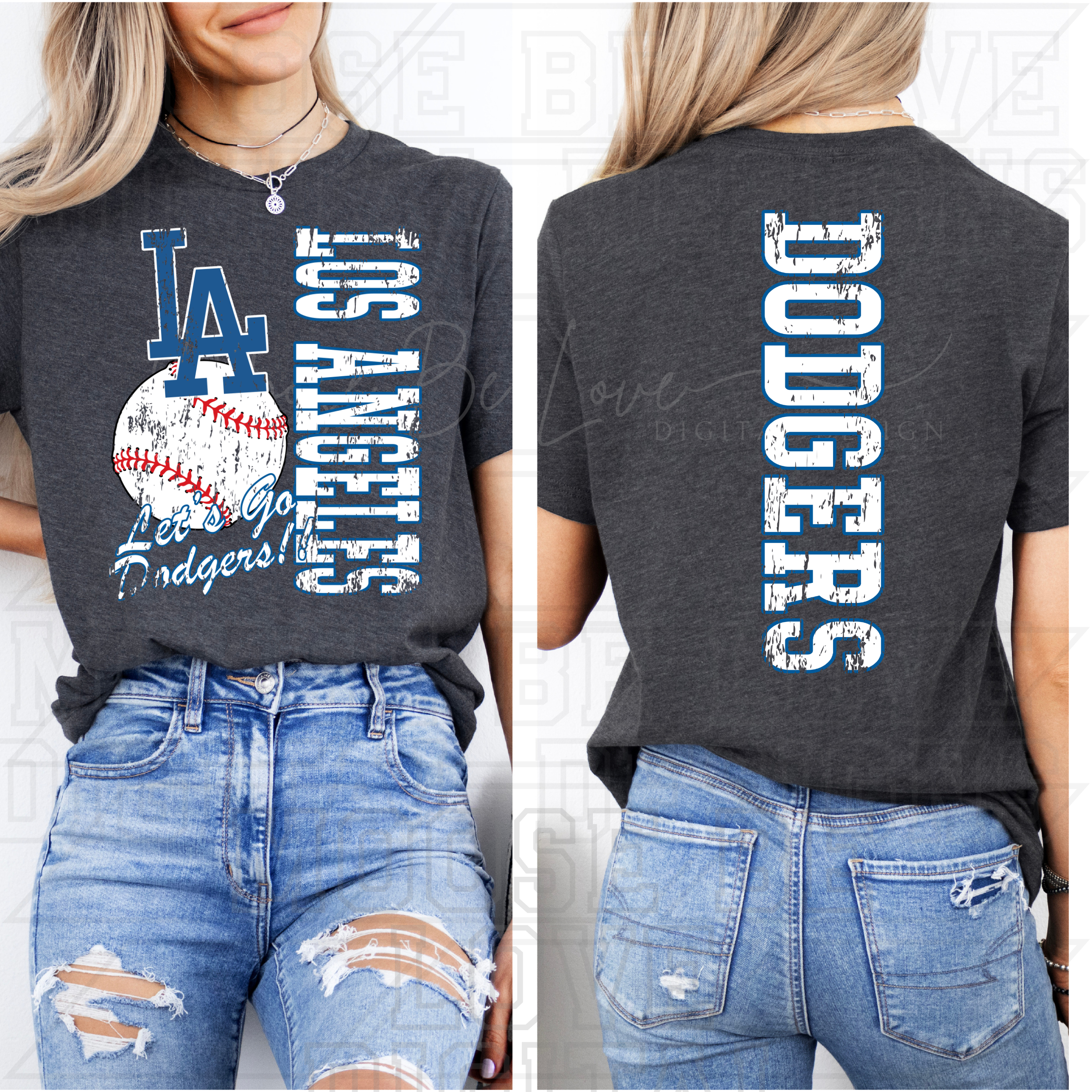 DODGERS BASEBALL RETRO MASCOT TYPO BUNDLE