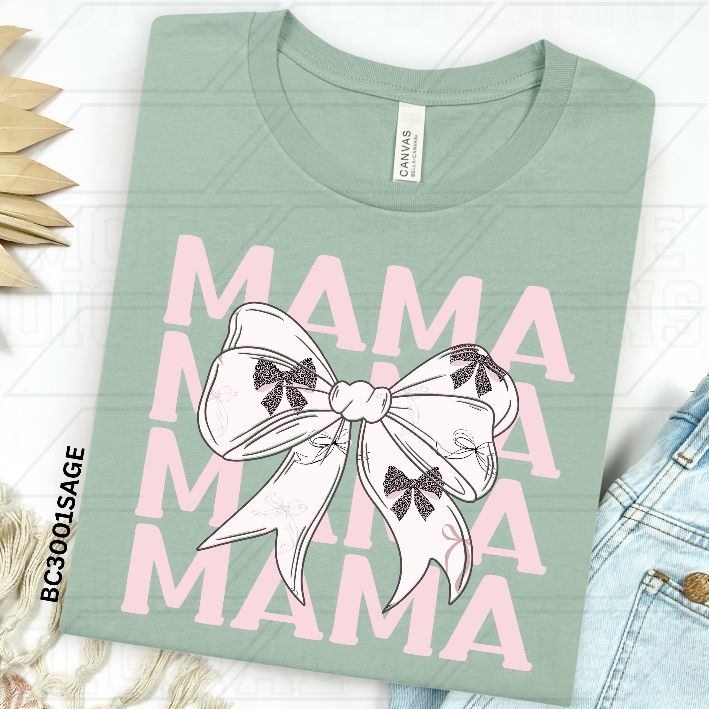 STACKED MAMA LEOPARD BOW BUNDLE