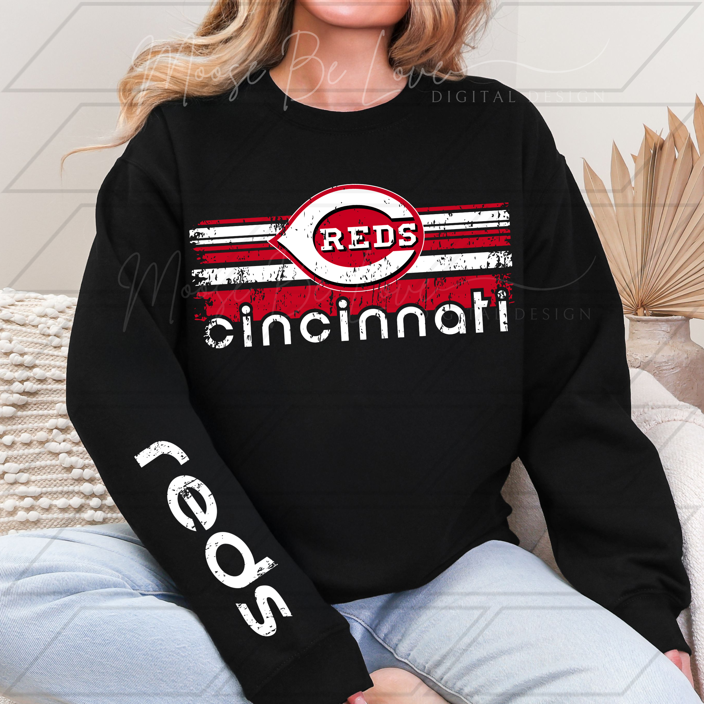 REDS BASEBALL RETRO COMODO STRIPE BUNDLE