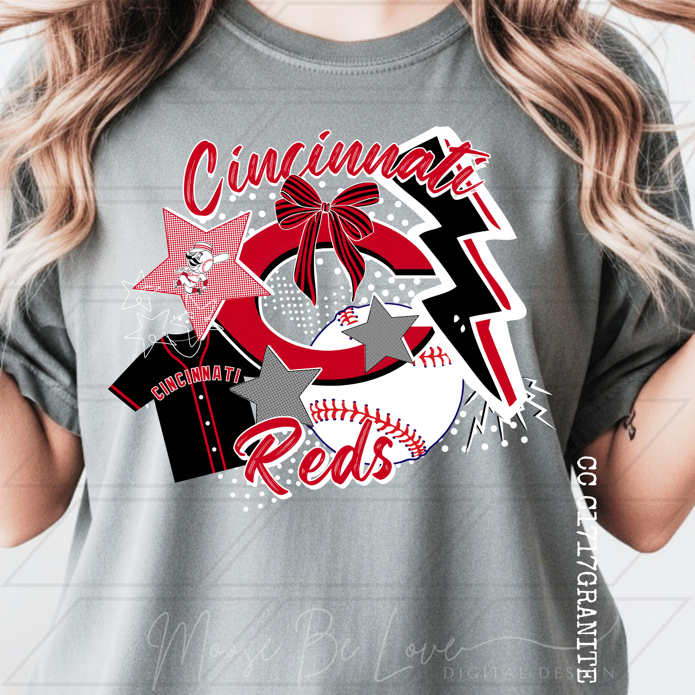 REDS POLKA DOT BASEBALL COLLAGE BUNDLE