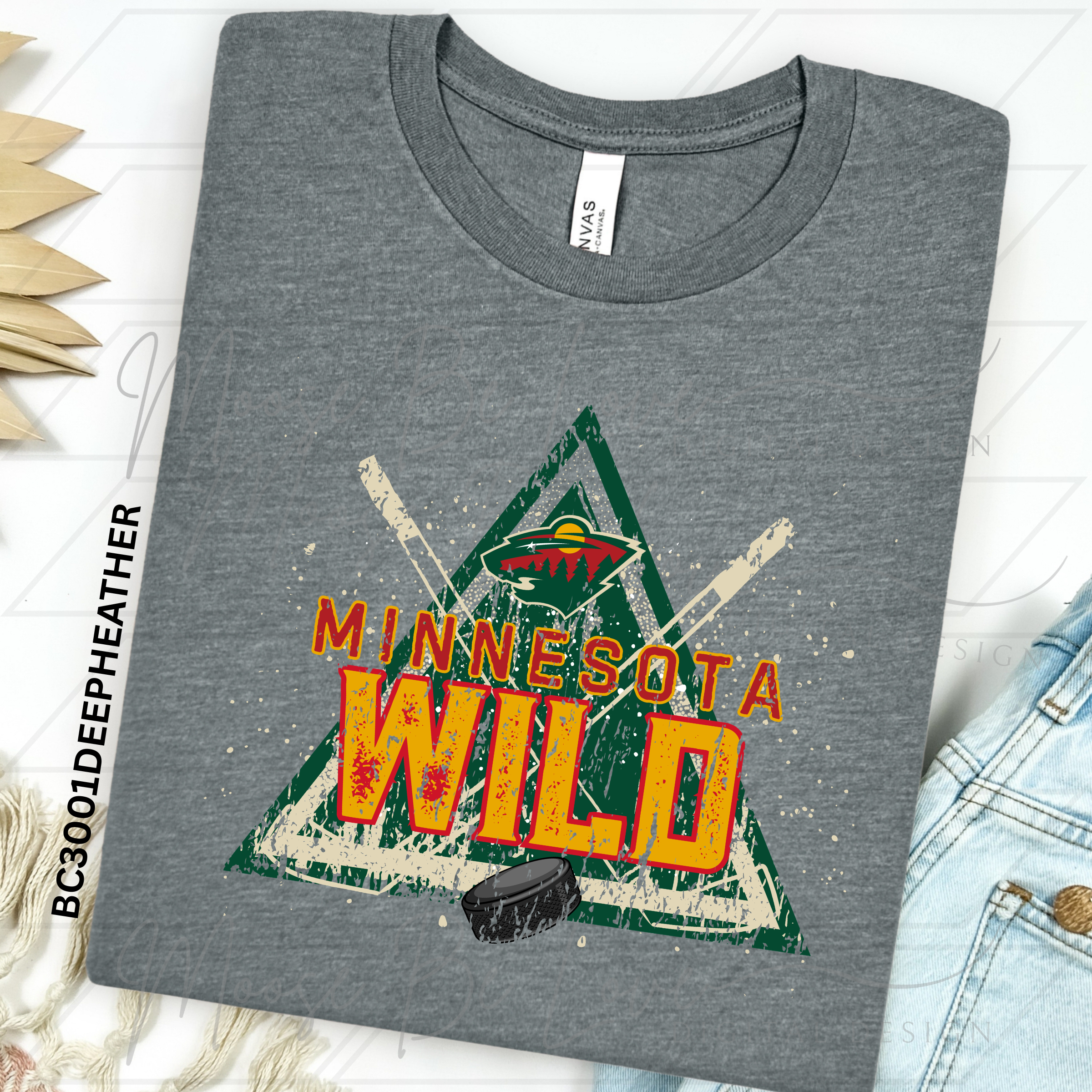 MINNESOTA HOCKEY GRUNGE SPLATTER TRIANGLE PNG