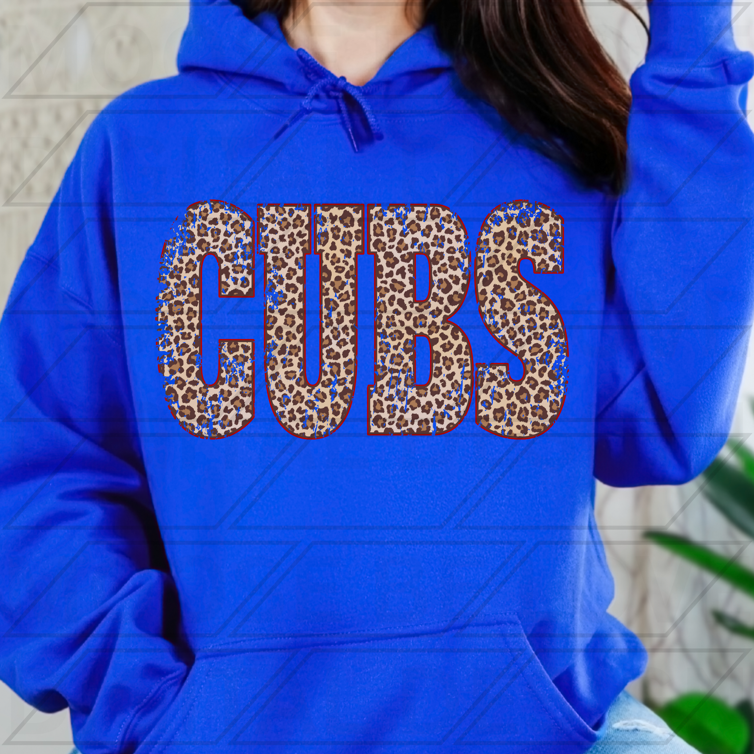 CUBS VINTAGE LEOPARD TALL PNG