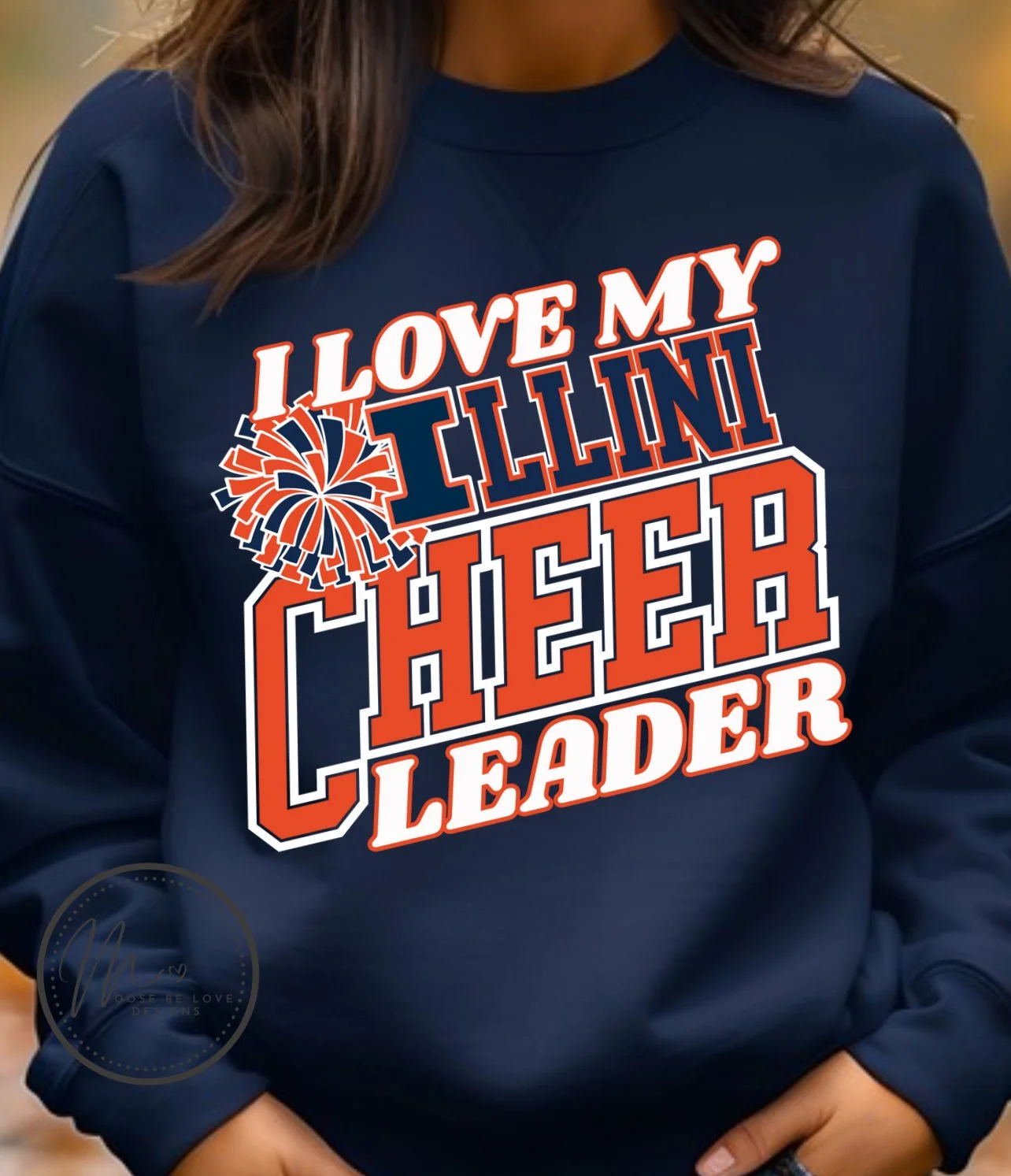 I LOVE MY ILLINI CHEERLEADER PNG