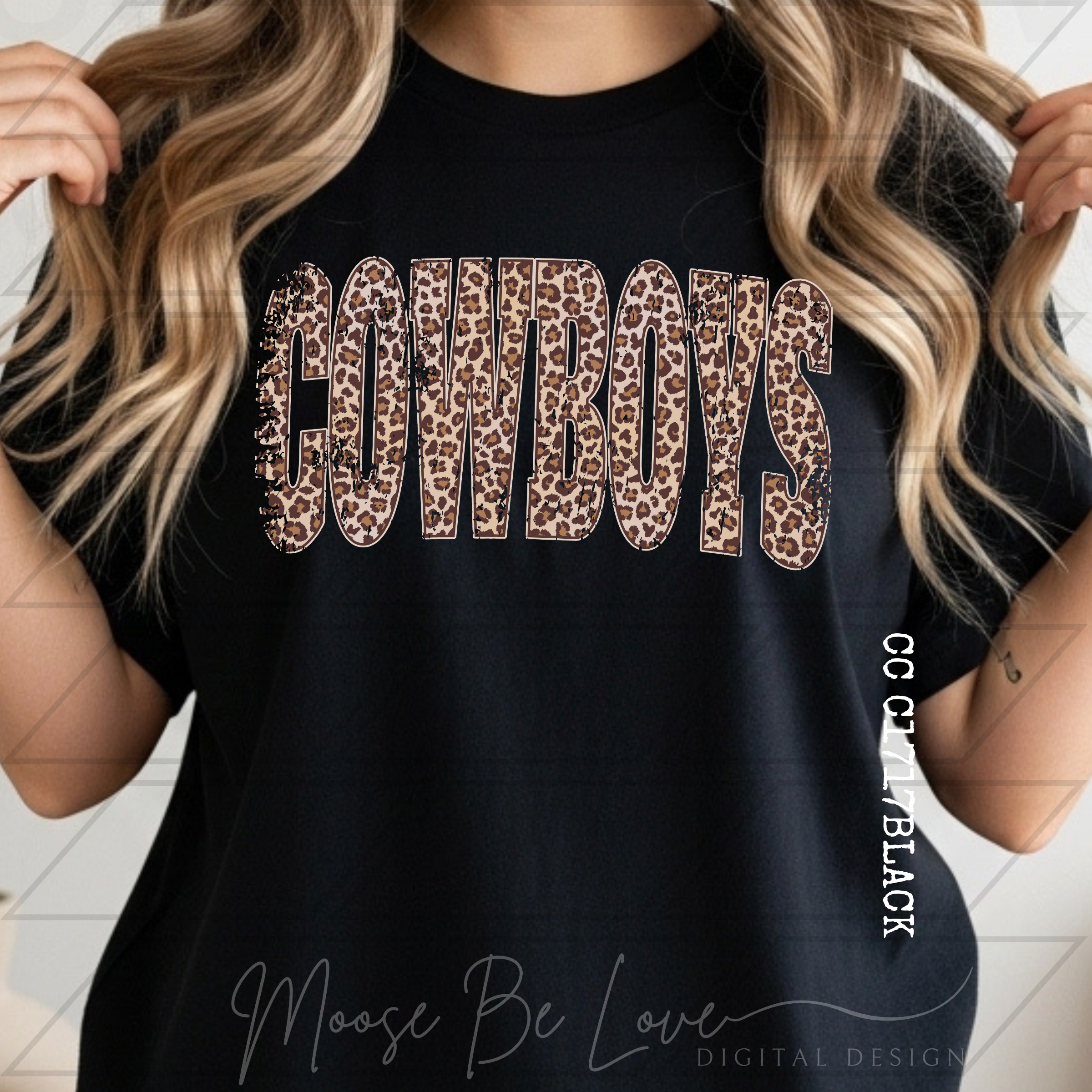 COWBOYS VINTAGE LEOPARD ARCH PNG