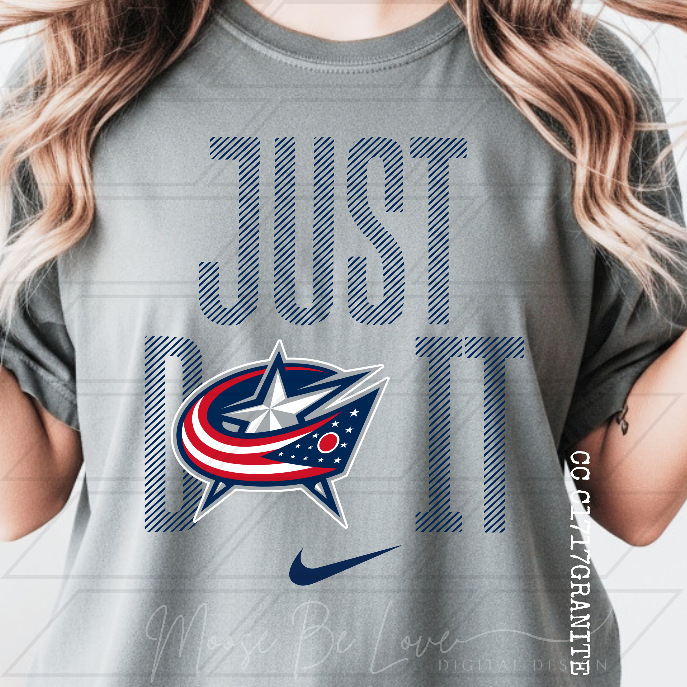 BLUE JACKETS HOCKEY FOX KEITH JUST DO IT BUNDLE**3 COLOR OPTIONS**