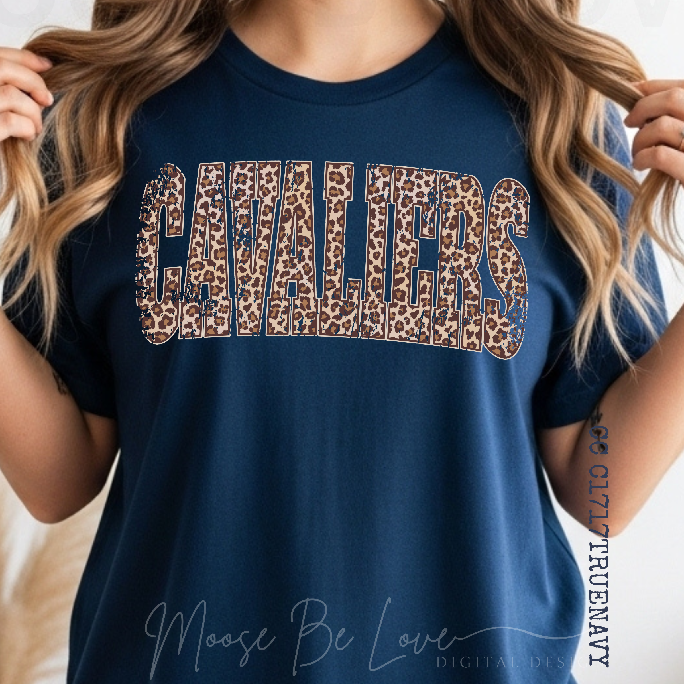 CAVALIERS VINTAGE LEOPARD ARCH PNG