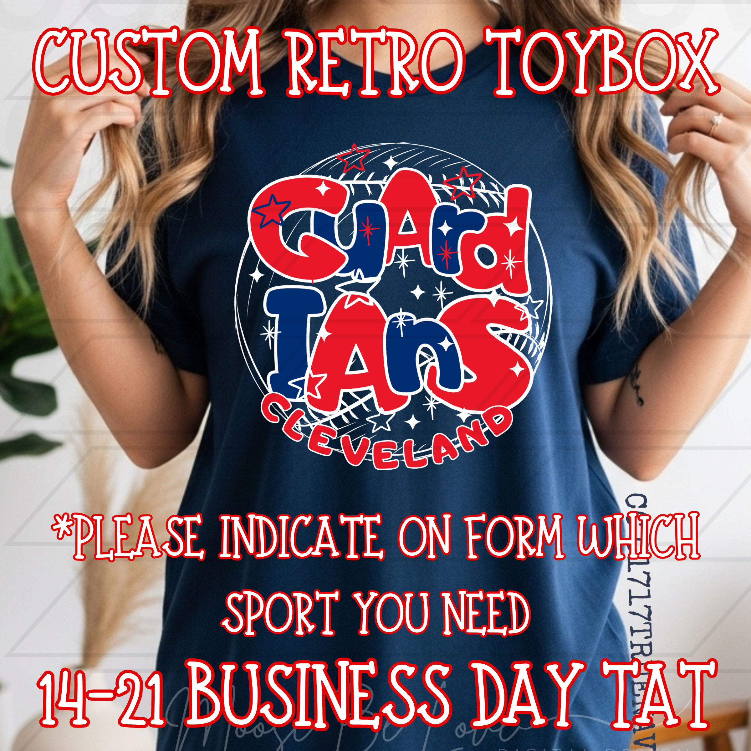 CUSTOM LOCAL SCHOOL RETRO TOYBOX SPORT DESIGN**14-21 BUSINESS DAY TAT**
