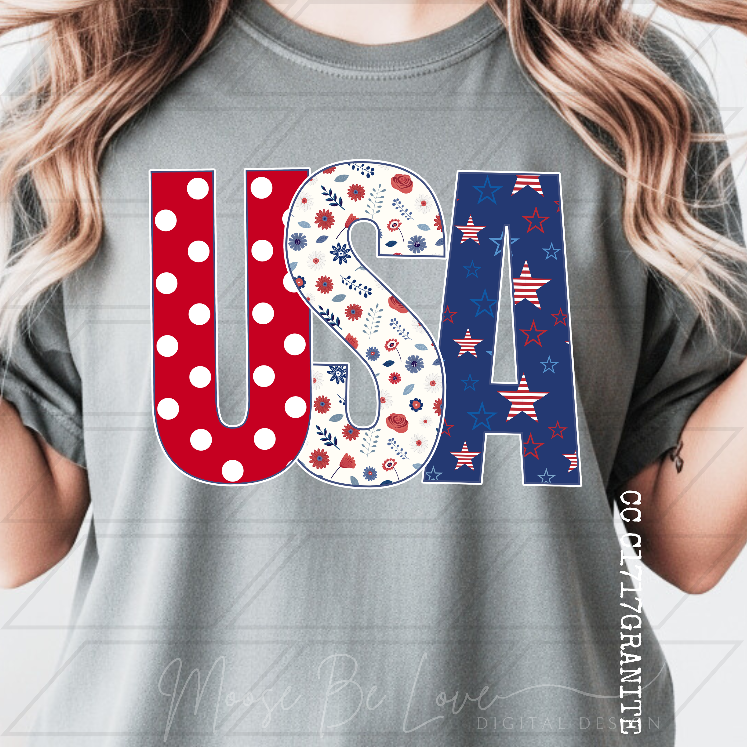 USA VINTAGE FLORAL, STARS AND POLKA DOTS PNG BUNDLE**INCLUDES 2 FILES - PLEASE SEE PICTURES FOR DETAILS**