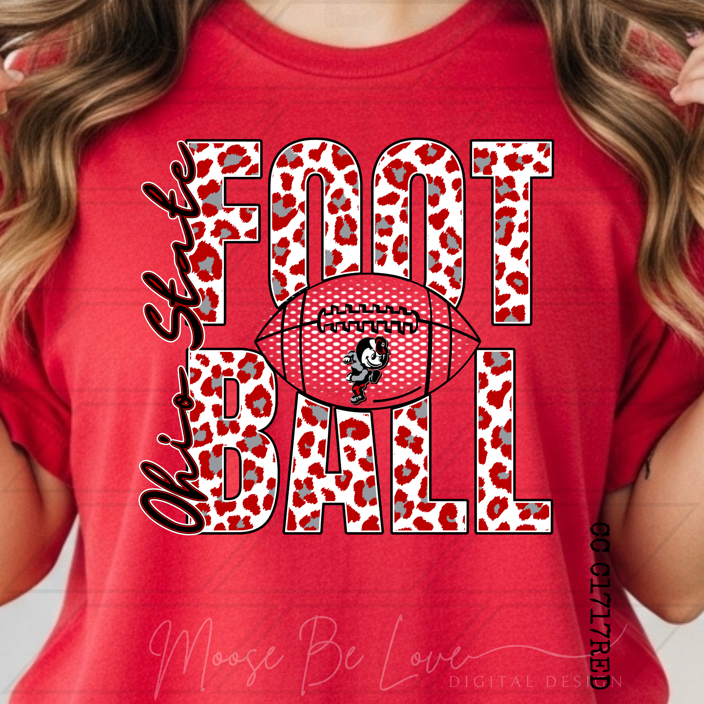 OHIO STATE LEOPARD STACKED FOOTBALL BUNDLE