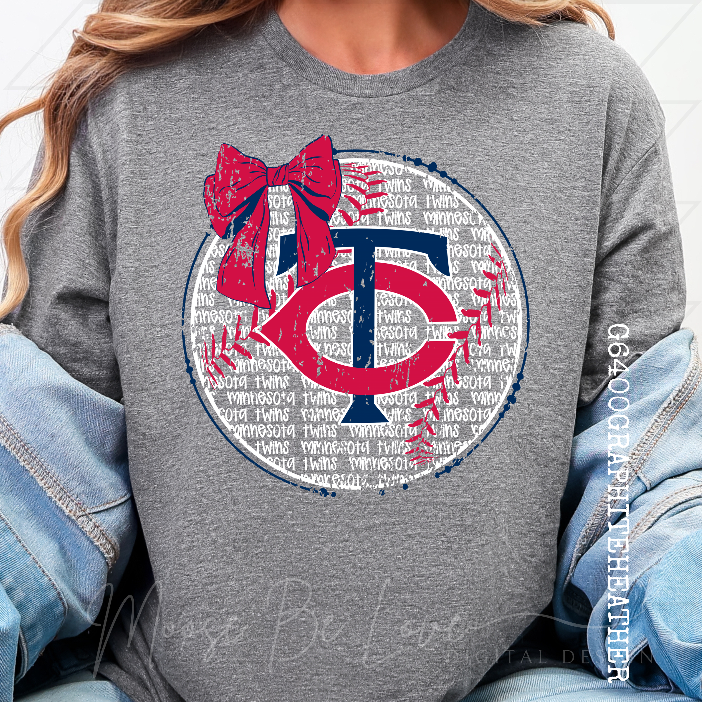 TWINS BELLA BOO BASEBALL BOW BUNDLE