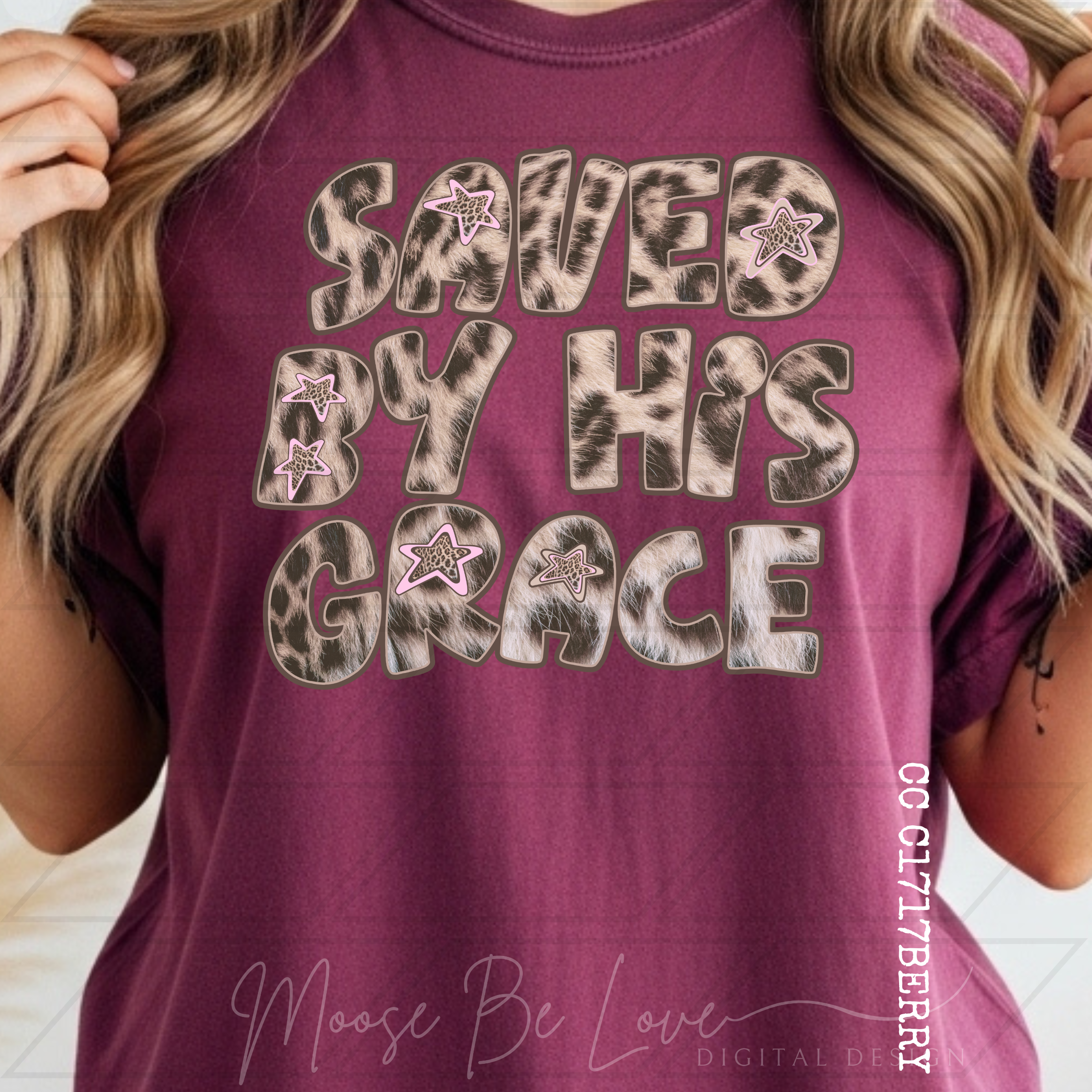 SAVED BY HIS GRACE MUTED LEOPARD PNG