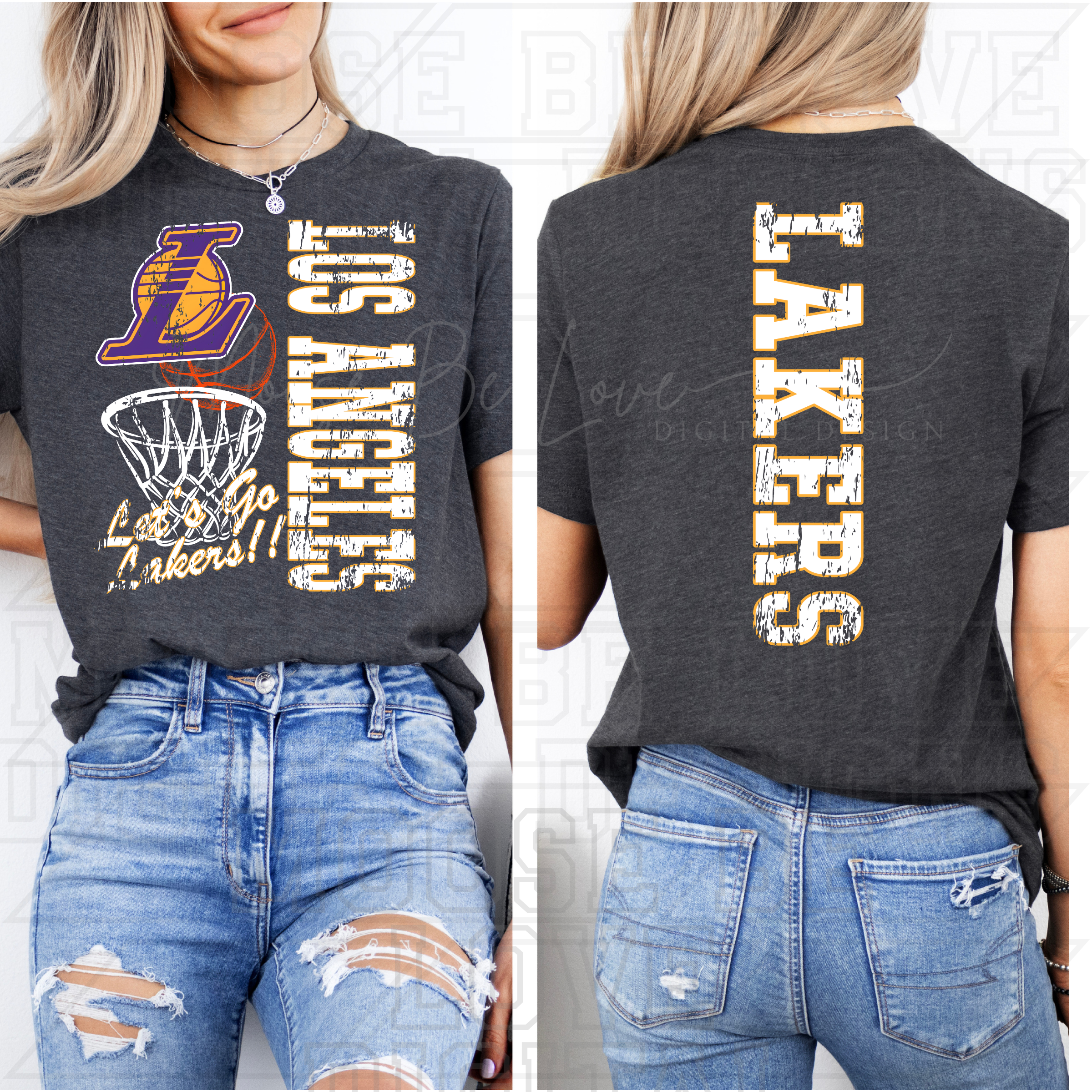 LAKERS BASKETBALL RETRO MASCOT TYPO BUNDLE