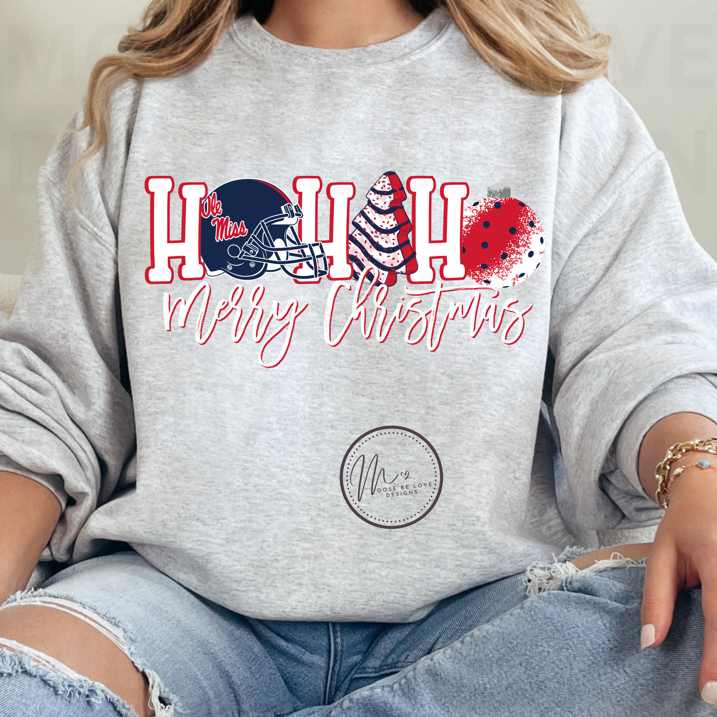 OLE MISS FOOTBALL HO HO HO MERRY CHRISTMAS PNG
