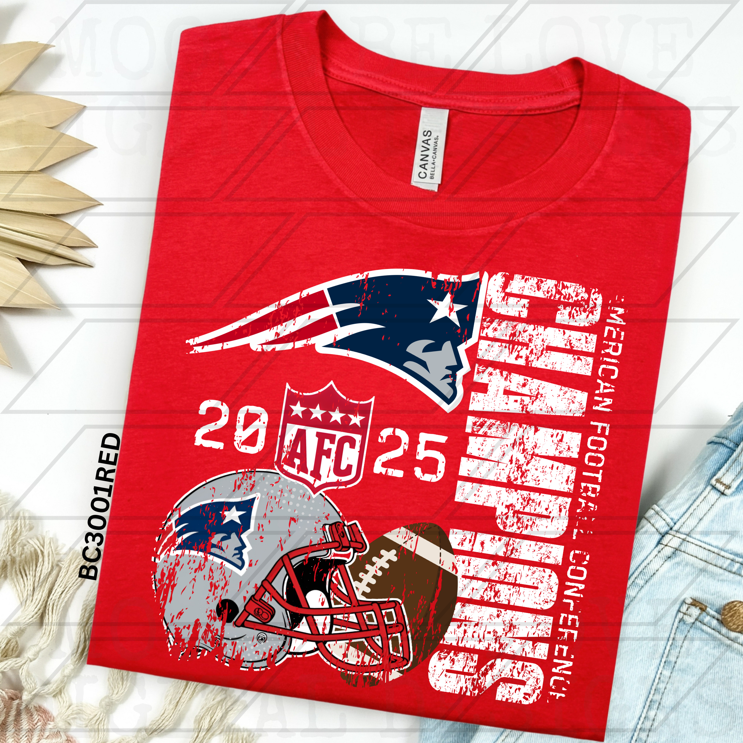 DISTRESSED 2025 AFC CHAMPIONS PATRIOTS PNG