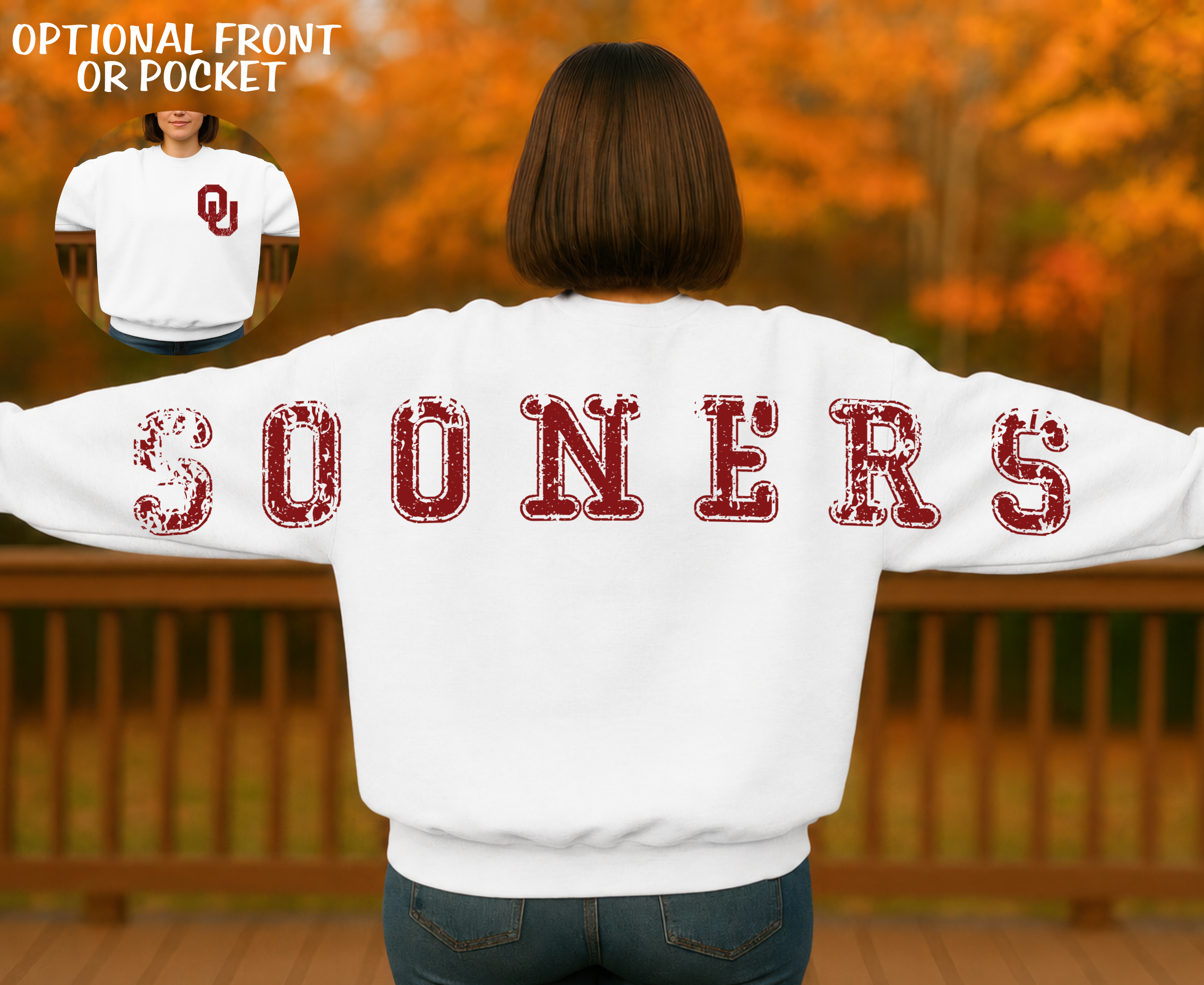 OU SOONERS RETRO DESTROYED EXTENDED ARM BUNDLE