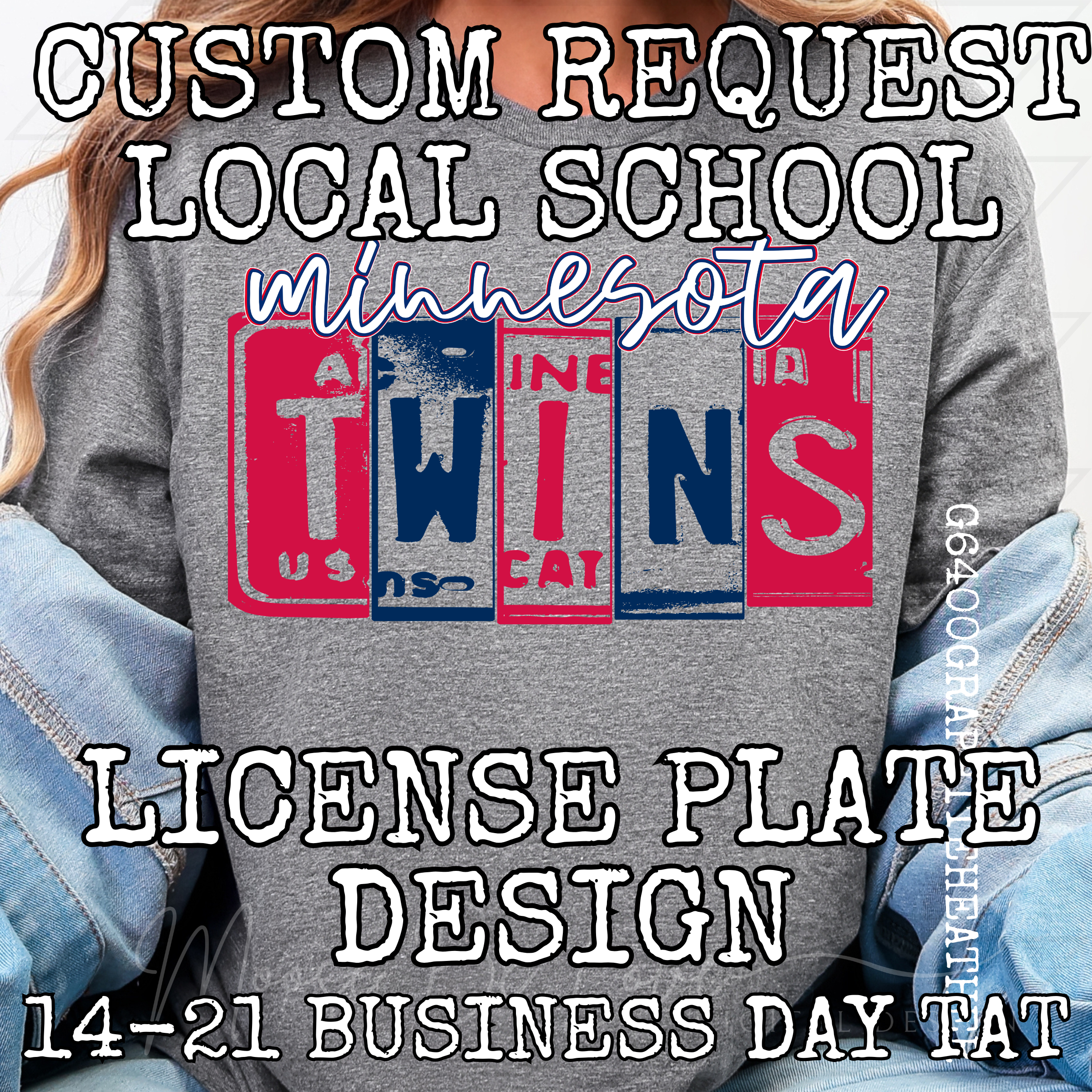 CUSTOM REQUEST LOCAL SCHOOL LICENSE PLATE SCHOOL SPIRIT DESIGN**14-21 BUSINESS DAY TAT**