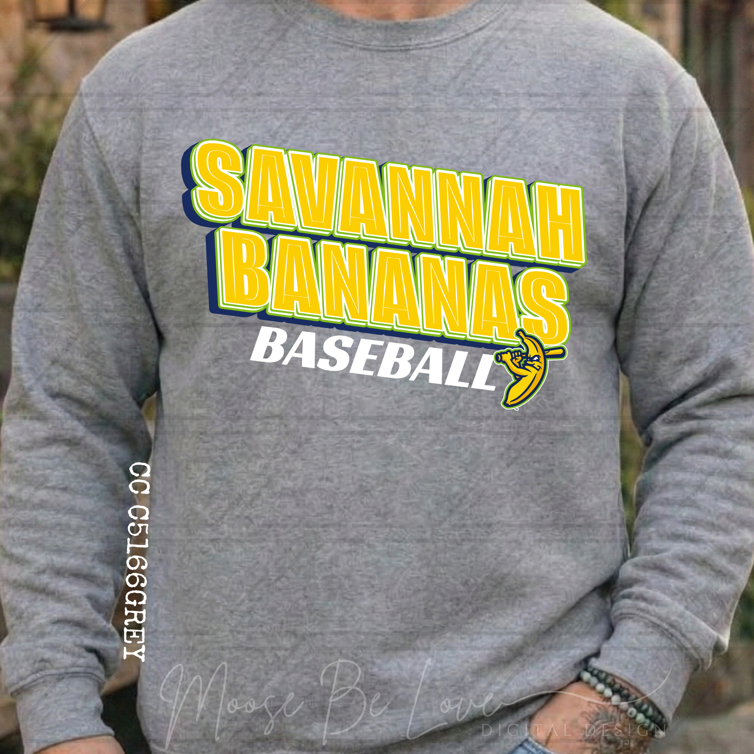BANANAS BASEBALL 3D INLINE ONE PNG