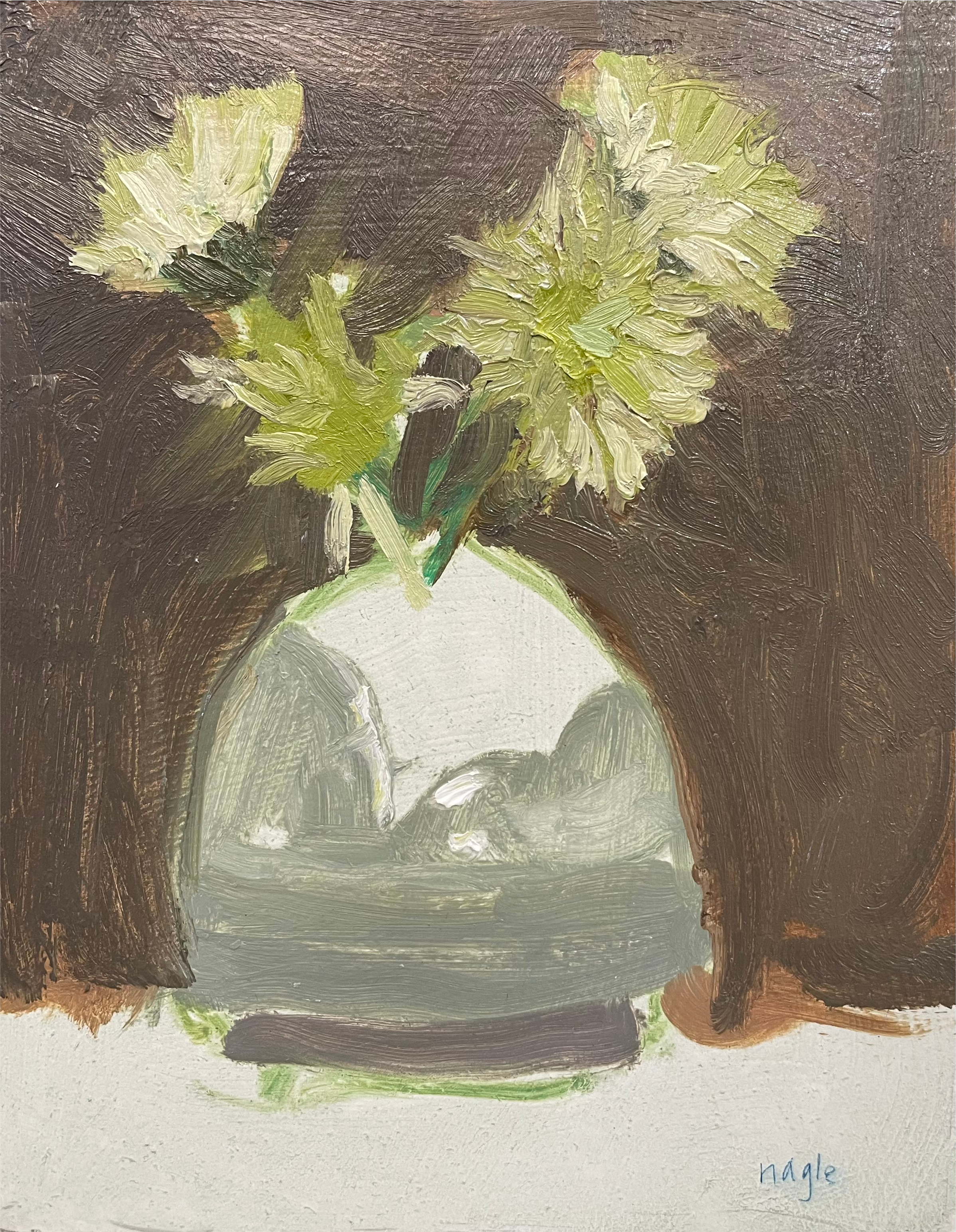 Yellow flowers in a vase