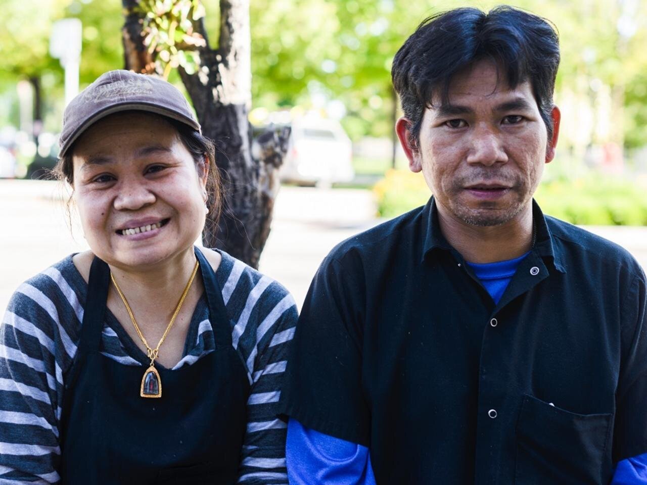 Yupin (left) and Wichai opened their restaurant, Laan Na Thai, in 2016 with support from the IRC in Salt Lake City's Spice Kitchen Incubator program.Photo: Billy Yang