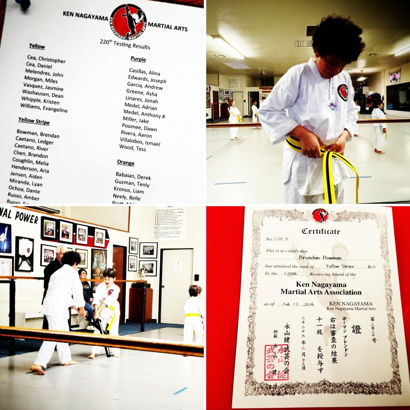 So proud of this kid. There are not enough words to express it. He works hard but makes it look effortless because he just enjoys life. 

Earned his yellow stripe belt in karate, got invited to a school pancake breakfast for earning A&rsquo;s last se