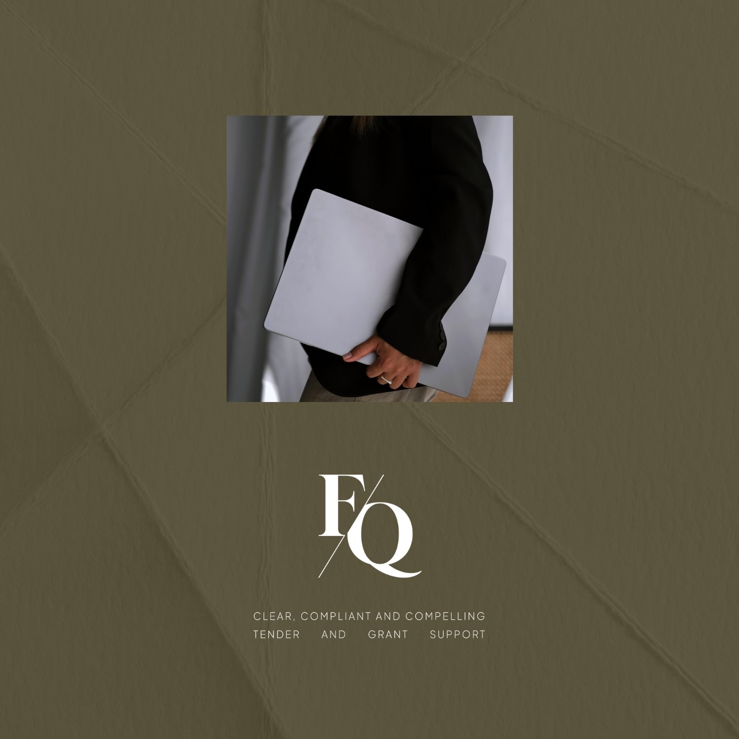 A mock-up of the brand identity and logo designed by Indeko Creative, for Forge IQ.