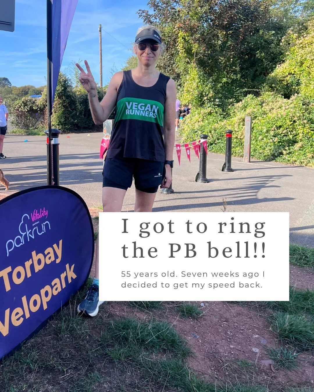 I got to ring the bell at Parkrun on Saturday. 21:53, a new PB! 🔔

Some context. By background, I&rsquo;m an ultra runner. 

My last ultra race was the Dartmoor Discovery in June, and I hadn&rsquo;t raced anything short in a long time. 

My only fas