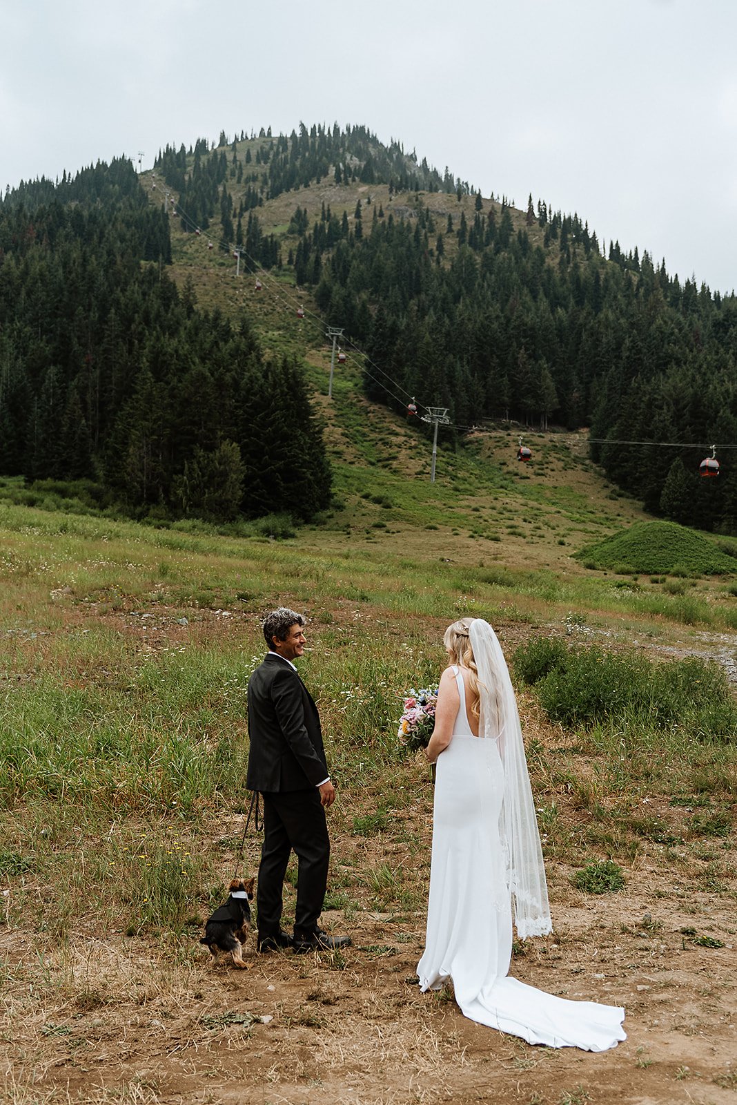Colorful Outdoor Wedding at Crystal Mountain Resort