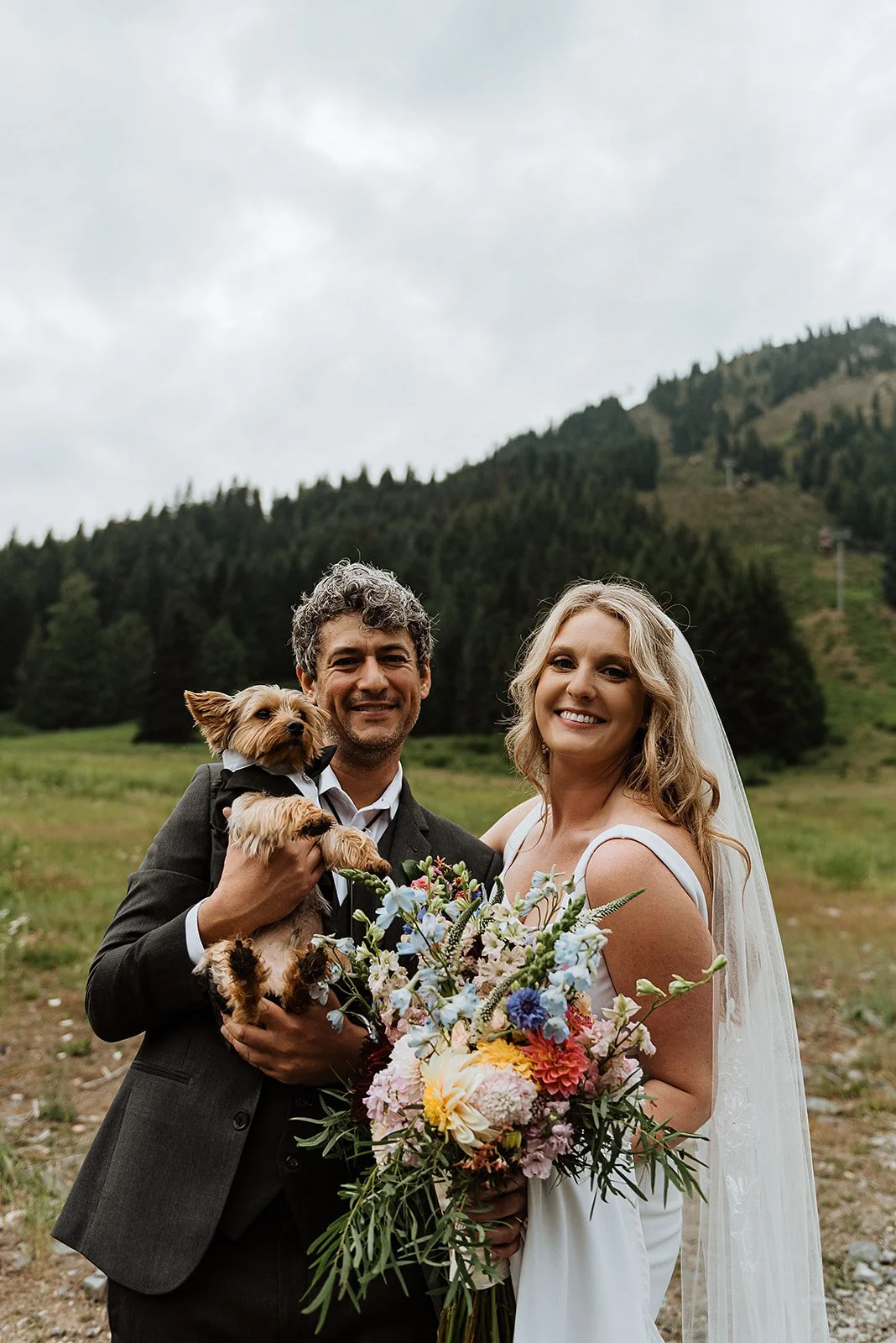 Colorful Outdoor Wedding at Crystal Mountain Resort