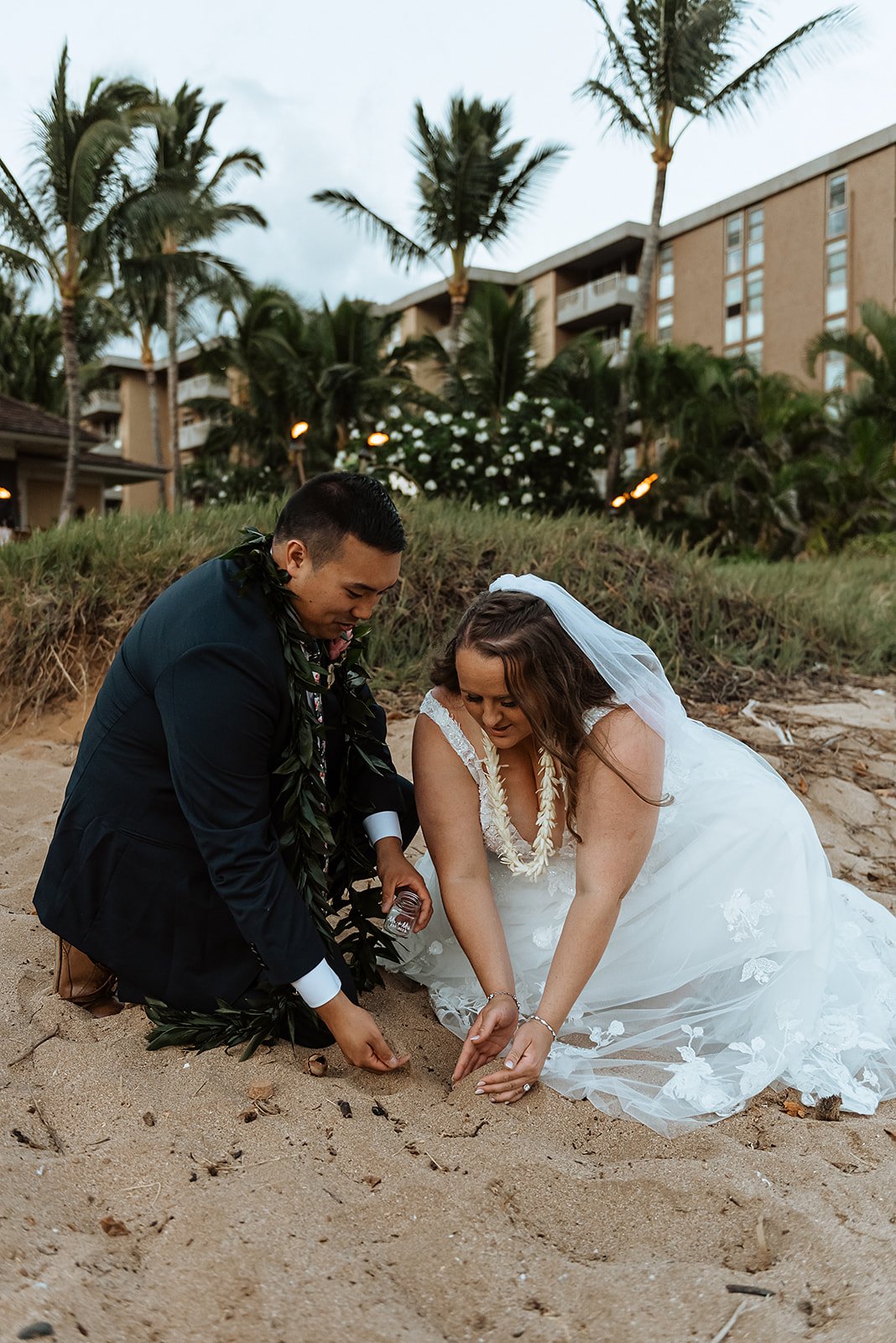 Romantic Beach Wedding at Sugar Beach Events in Maui, Hawaii