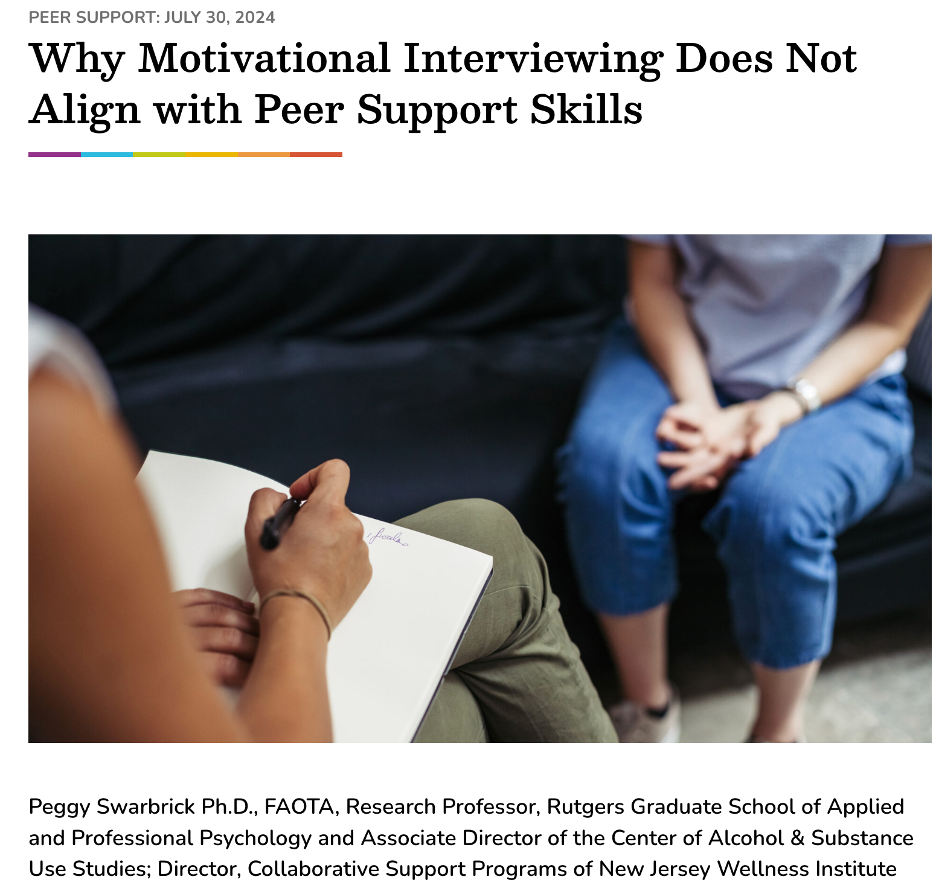 Respectfully Reconsidering: A Rebuttal to the PeerTAC Article on MI and Peer Support