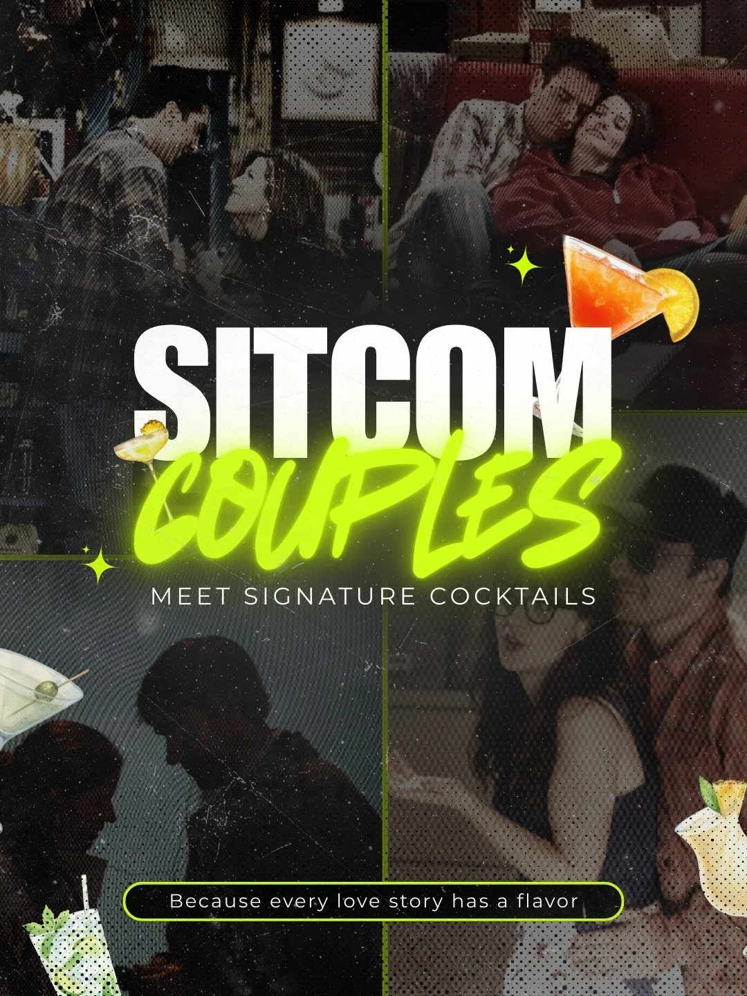 Love looks a little different in every sitcom: sometimes messy, sometimes slow-burn, sometimes unexpected. 💕

Which sitcom couple are you sipping with?