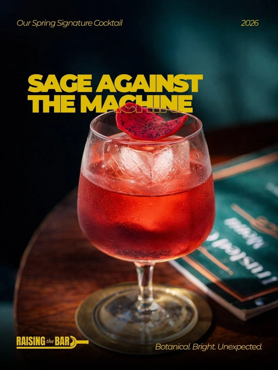 Meet our Spring Signature Cocktail: Sage Against The Machine 

Botanical, bright, and a little unexpected. Made with Hibiki Japanese whisky, sage &amp; green tea syrup, manzanilla sherry, and dragon fruit for a bold seasonal sip.

Perfect for spring 